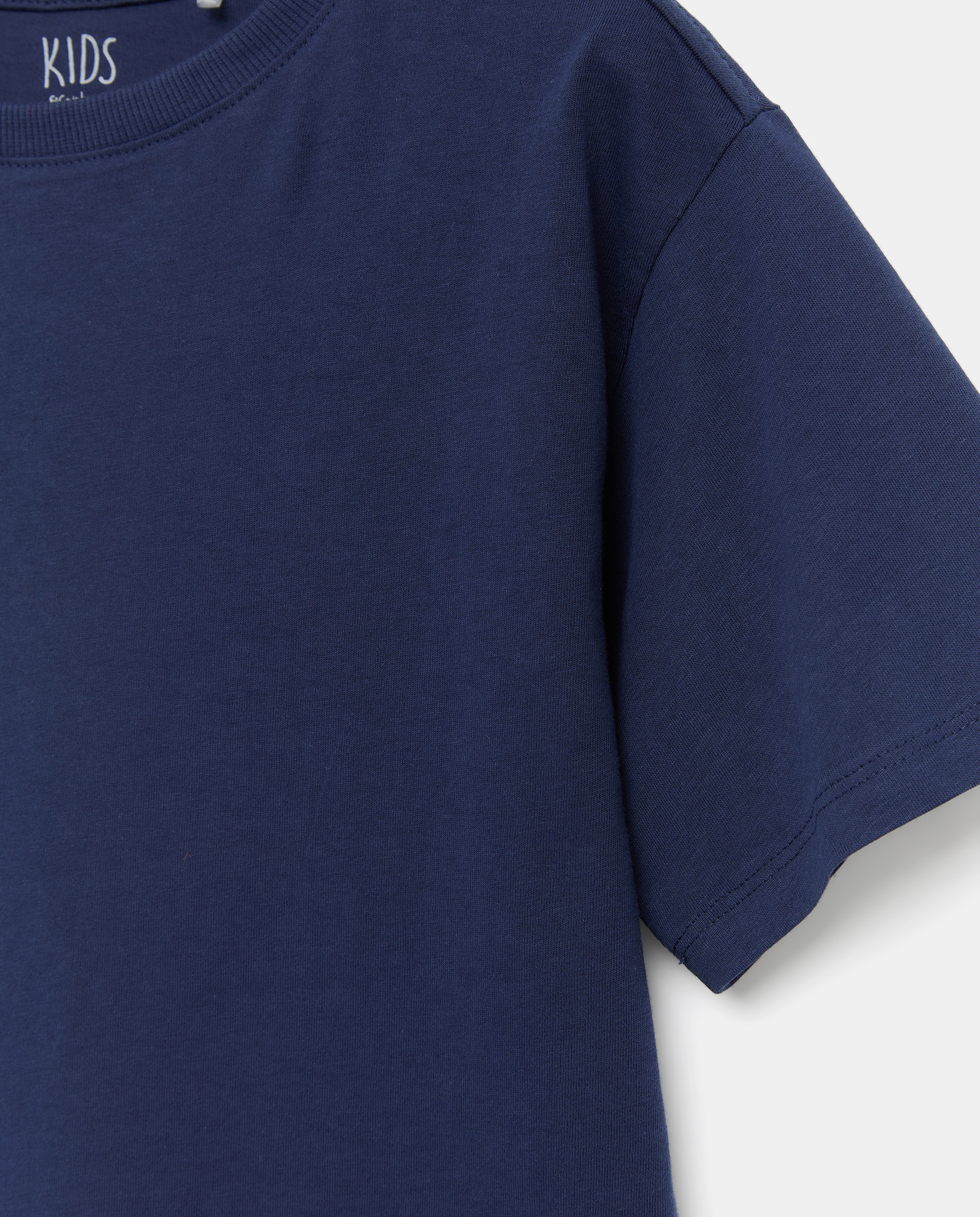 Camiseta de manga corta lisa de niño - Kids El Corte Inglés - Azul marino Azul marino-6
