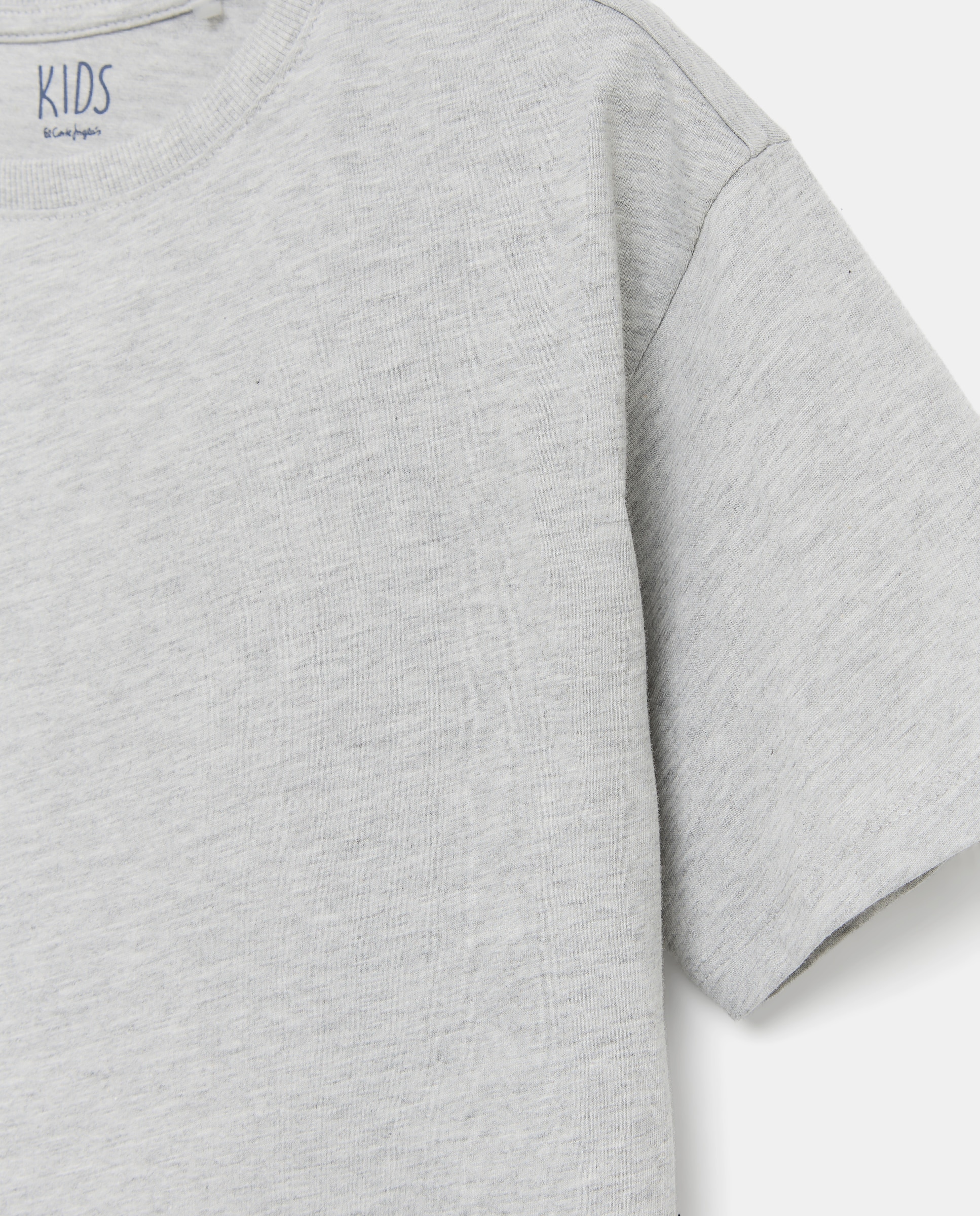 Camiseta de manga corta lisa de niño - Kids El Corte Inglés - Gris claro Gris claro-5