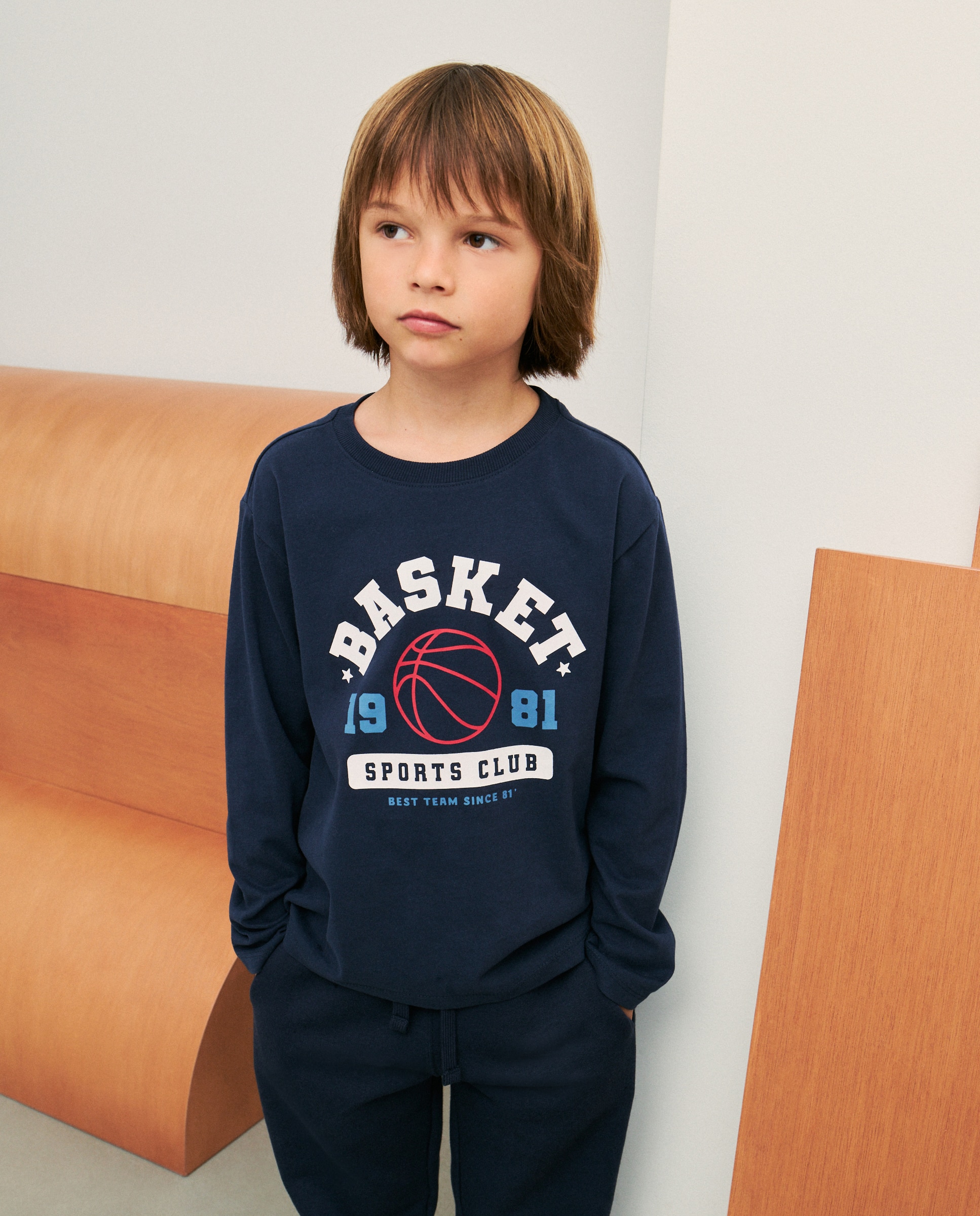 Imagem 0 de Camisola de Manga Comprida com Estampado Básico