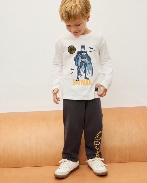 Imagen 0 de Camiseta manga larga de niño con detalle Batman