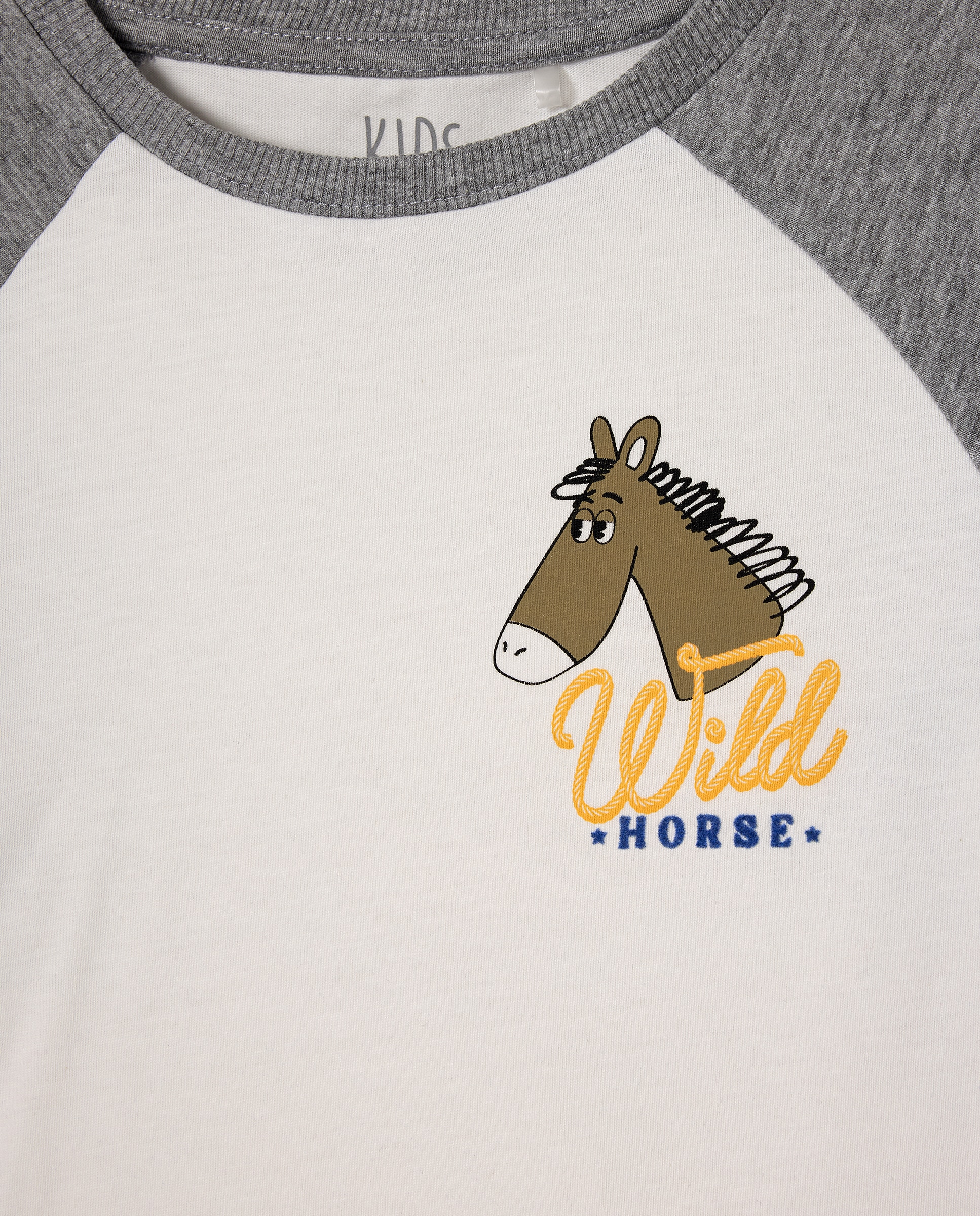 Camisola de Manga Raglã Comprida Preto-5