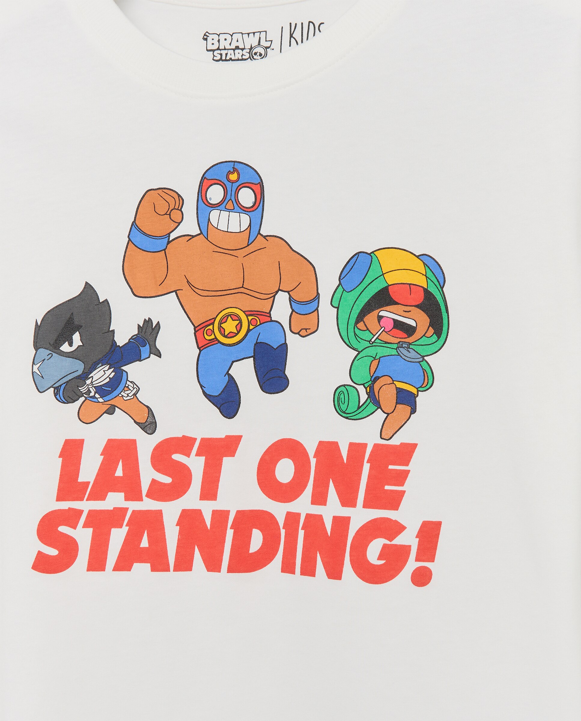 Camisola Básica com Manga Comprida e Estampado de Fantasia Brawl Stars Branco-5