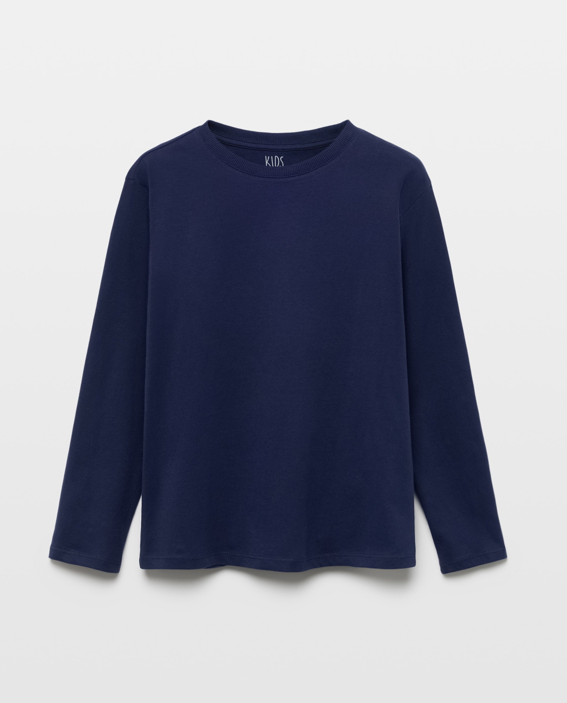 Camiseta de niño manga larga básica lisa - Kids El Corte Inglés - Azul marino Azul marino-4