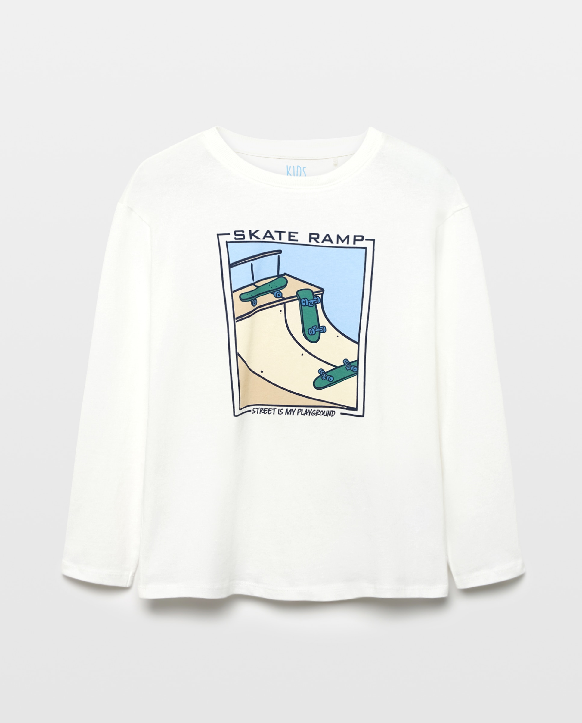 Imagem 0 de Camisola Básica Estampada com Manga Comprida