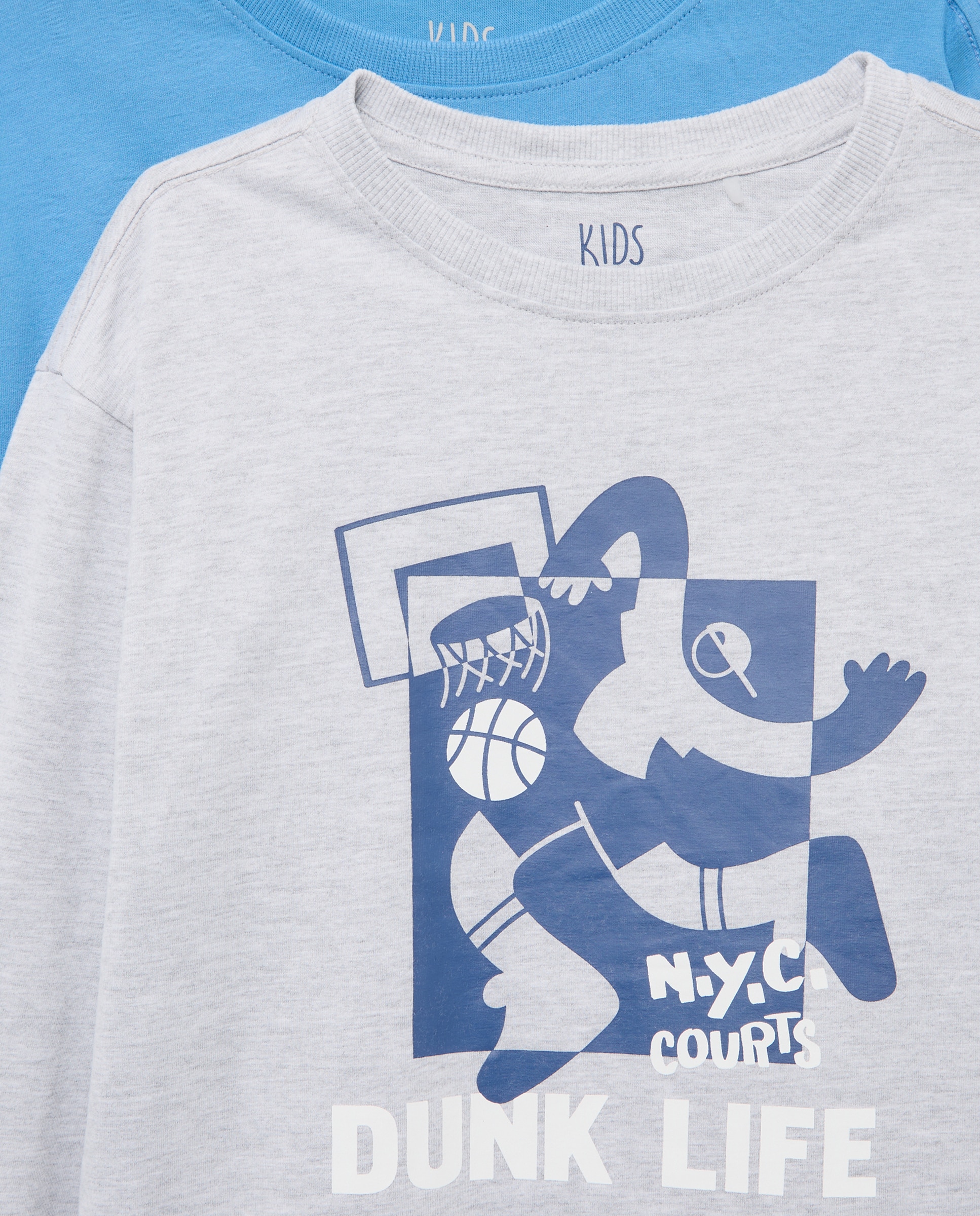 Pack camisetas básicas de niño cuello caja y manga larga - Kids El Corte Inglés - Multicolor Multicolor-6