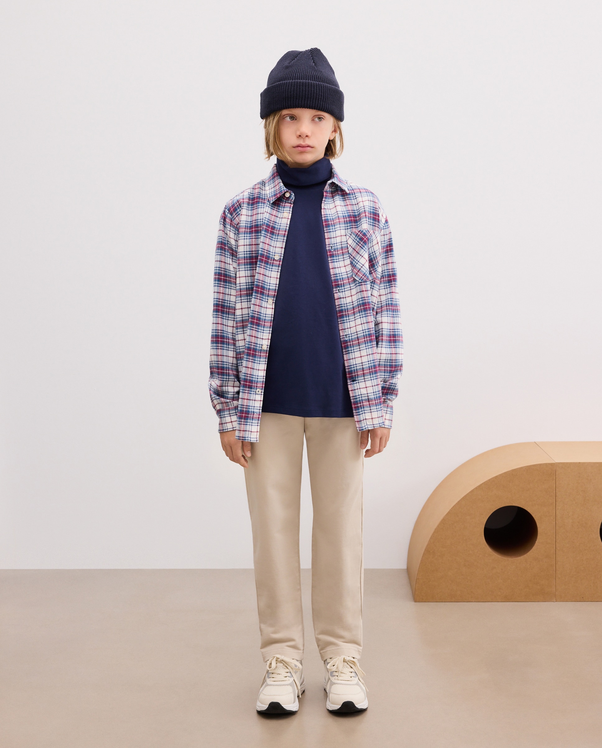 Camiseta de niño lisa con manga larga - Kids El Corte Inglés - Azul marino Azul marino-2