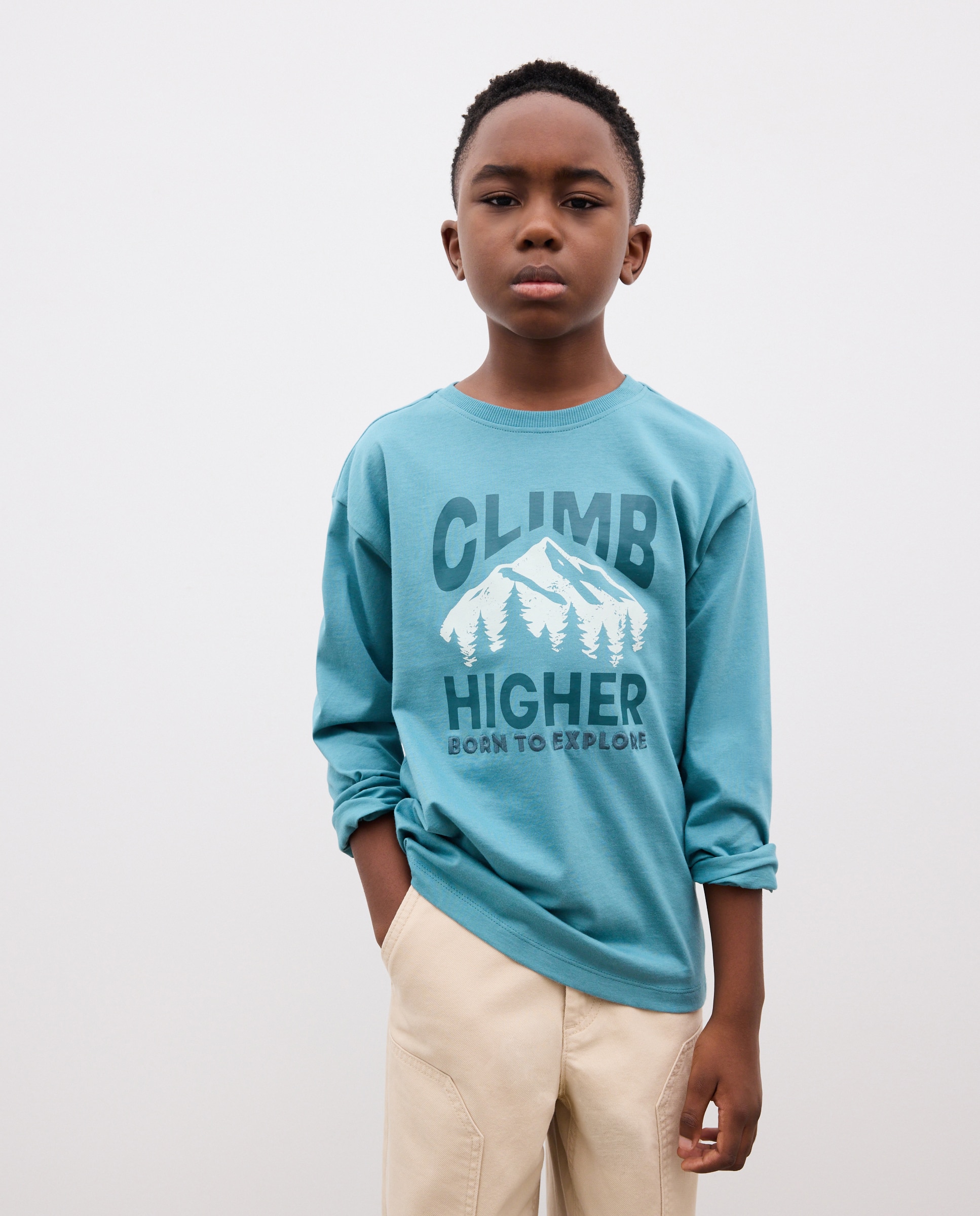 Camiseta manga larga fantasía de niño - Kids El Corte Inglés - Azul Azul-2