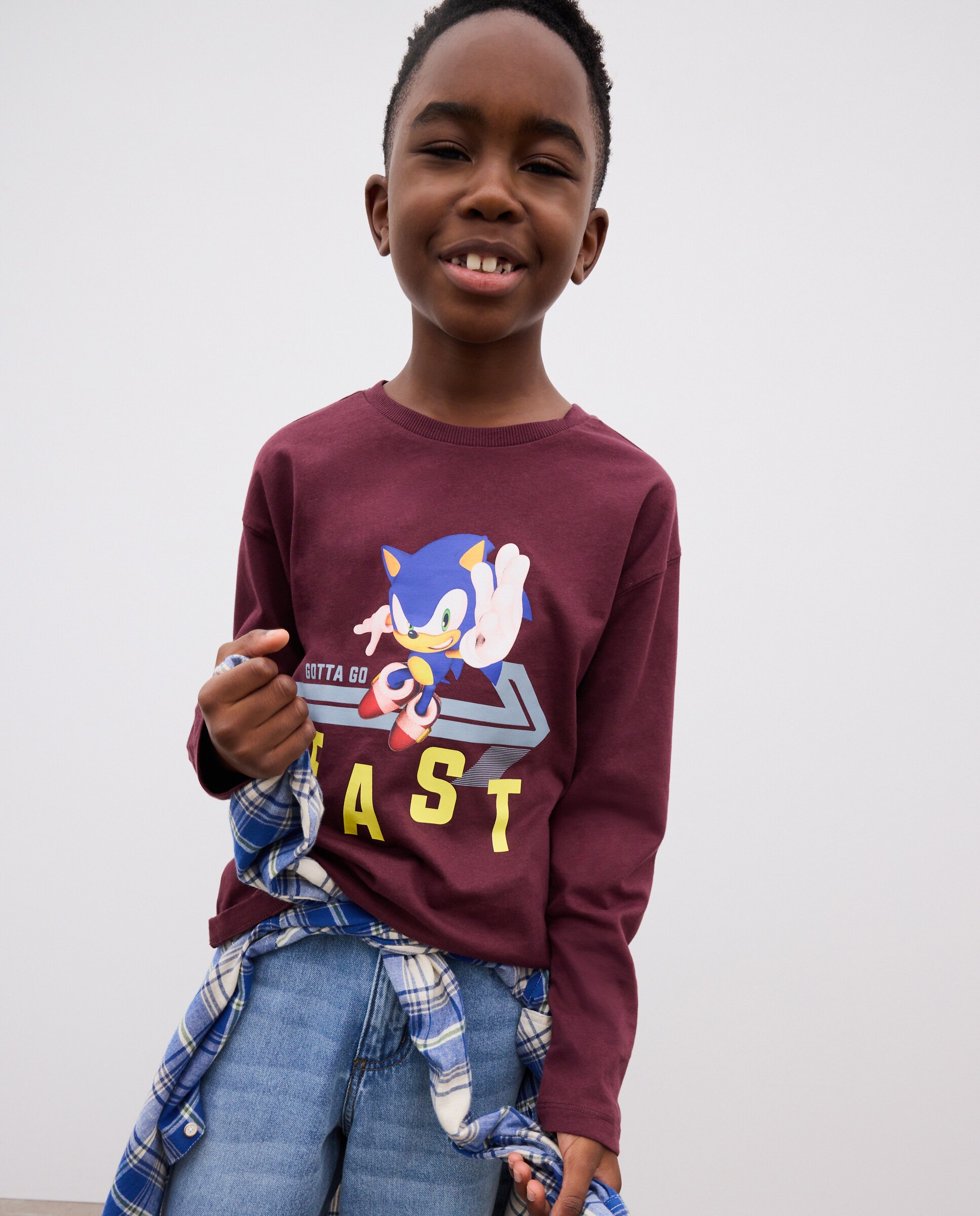 Camiseta manga larga Sonic de niño - Kids El Corte Inglés - Rosa Rosa-2