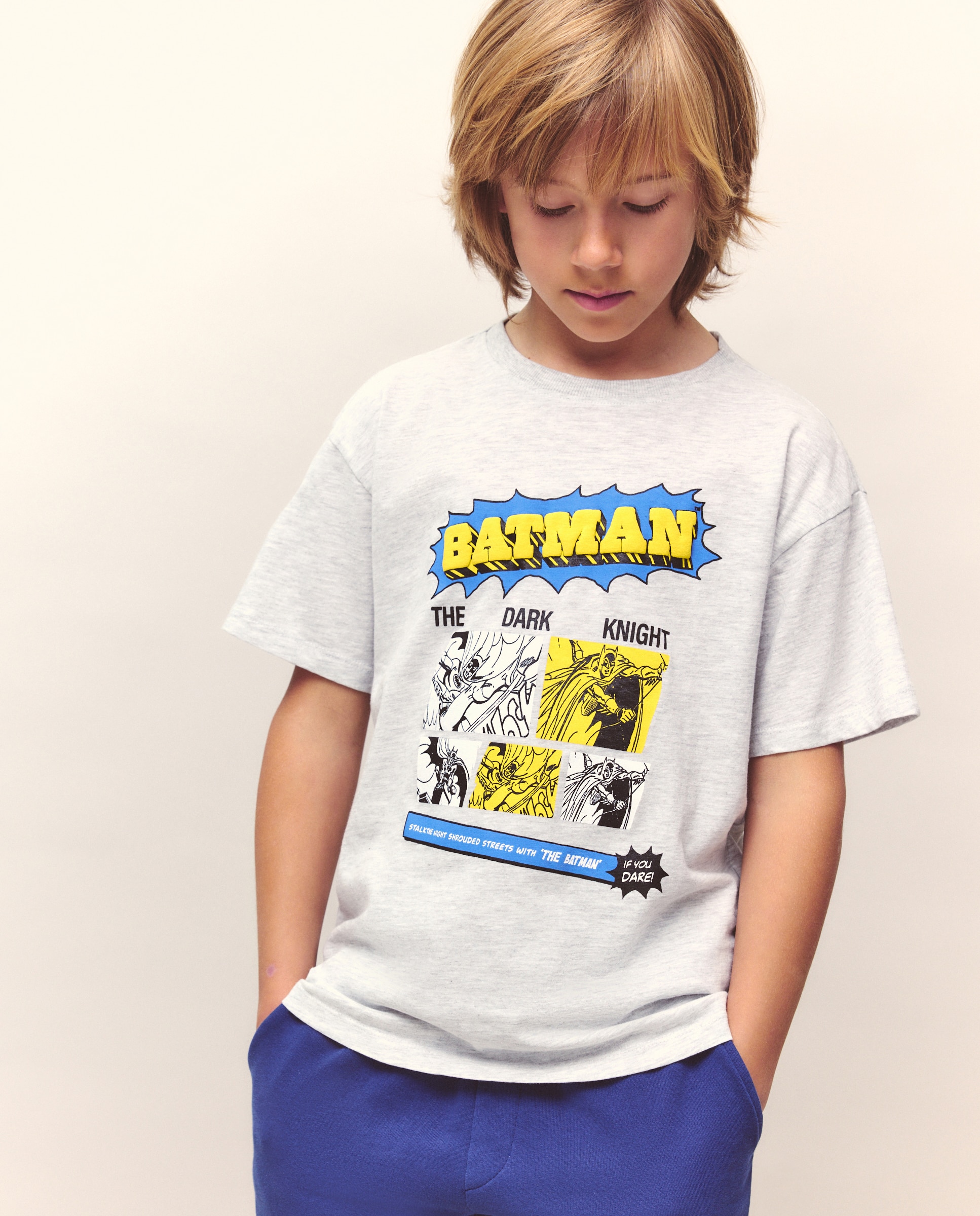 Imagem 0 de Conjunto de 2 Peças Curto com Estampado Batman