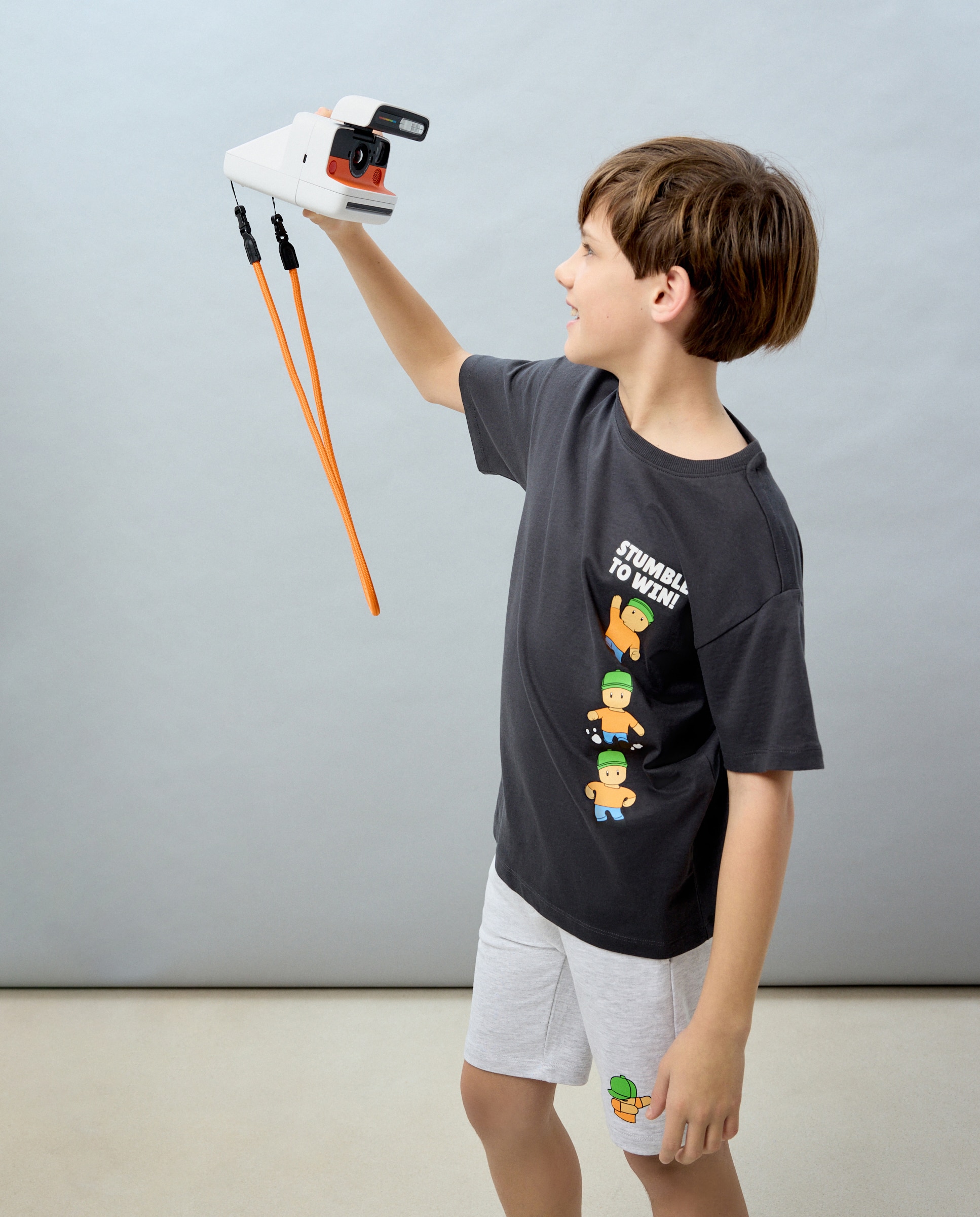 Conjunto de niño de camiseta y pantalón cortos - Kids El Corte Inglés - Gris Gris-1