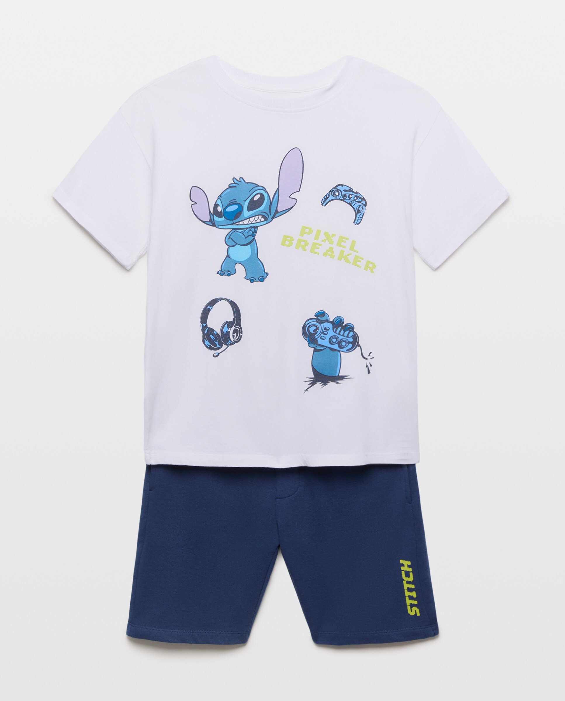 Conjunto de niño de camiseta y pantalón cortos - Kids El Corte Inglés - Blanco Blanco-4