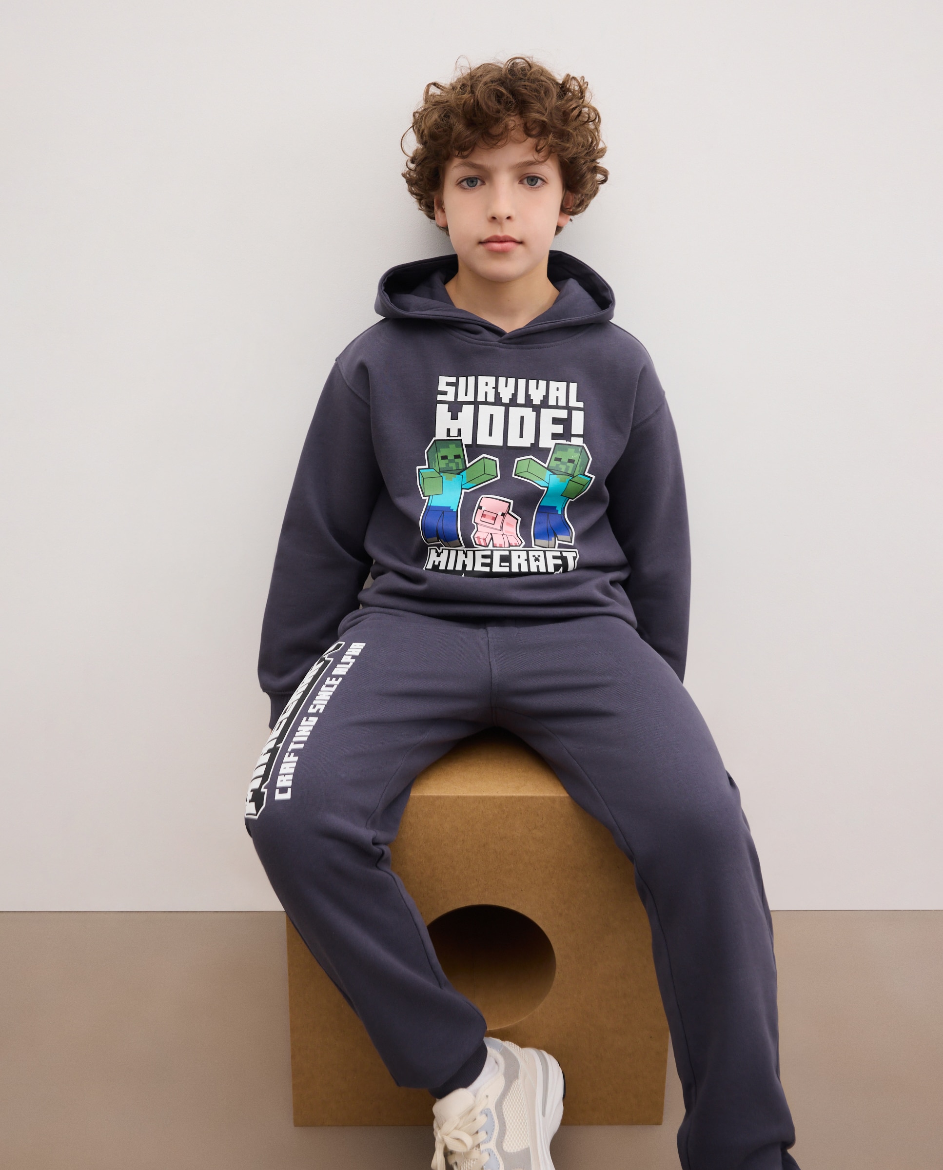 Conjunto de niño 2 piezas largo estampado fantasía MINECRAFT - Kids El Corte Inglés - Gris Gris-2