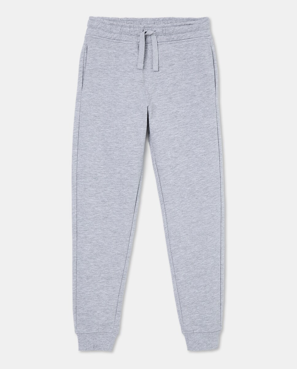 Calças Desportivas de Felpa BSC 820 Cinzento Médio-4