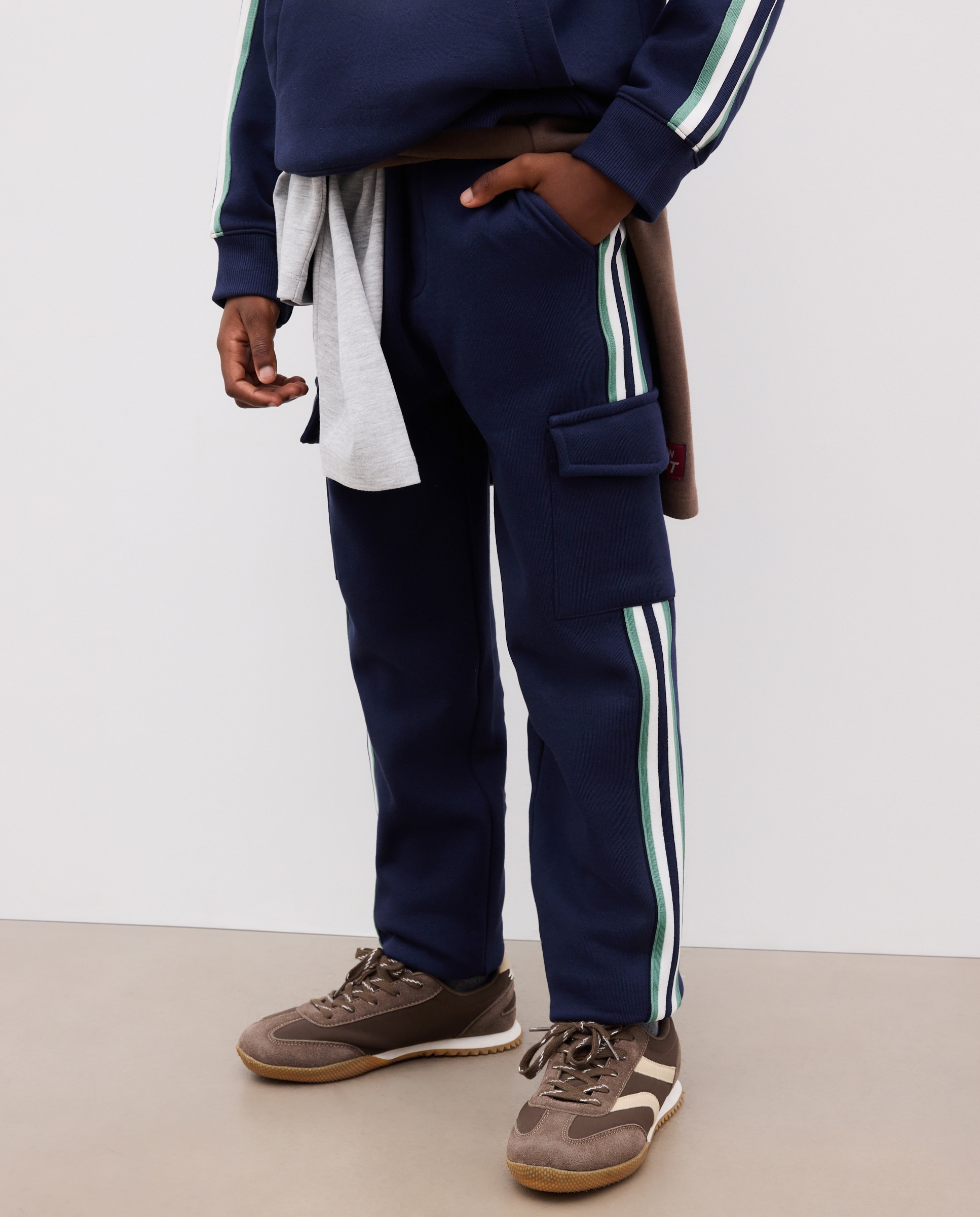 Pantalón felpa cargo de niño - Kids El Corte Inglés - Azul marino Azul marino-2