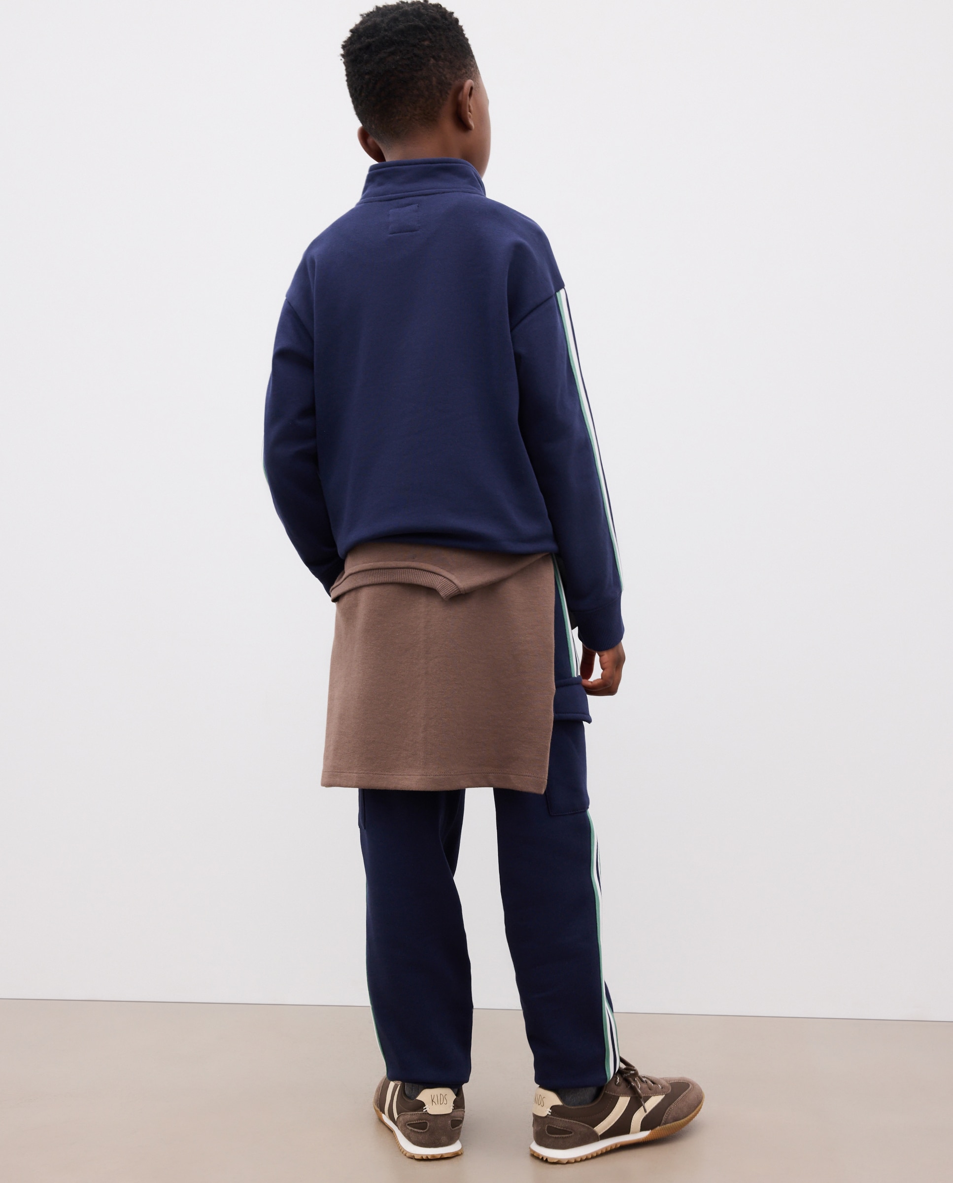 Pantalón felpa cargo de niño - Kids El Corte Inglés - Azul marino Azul marino-3