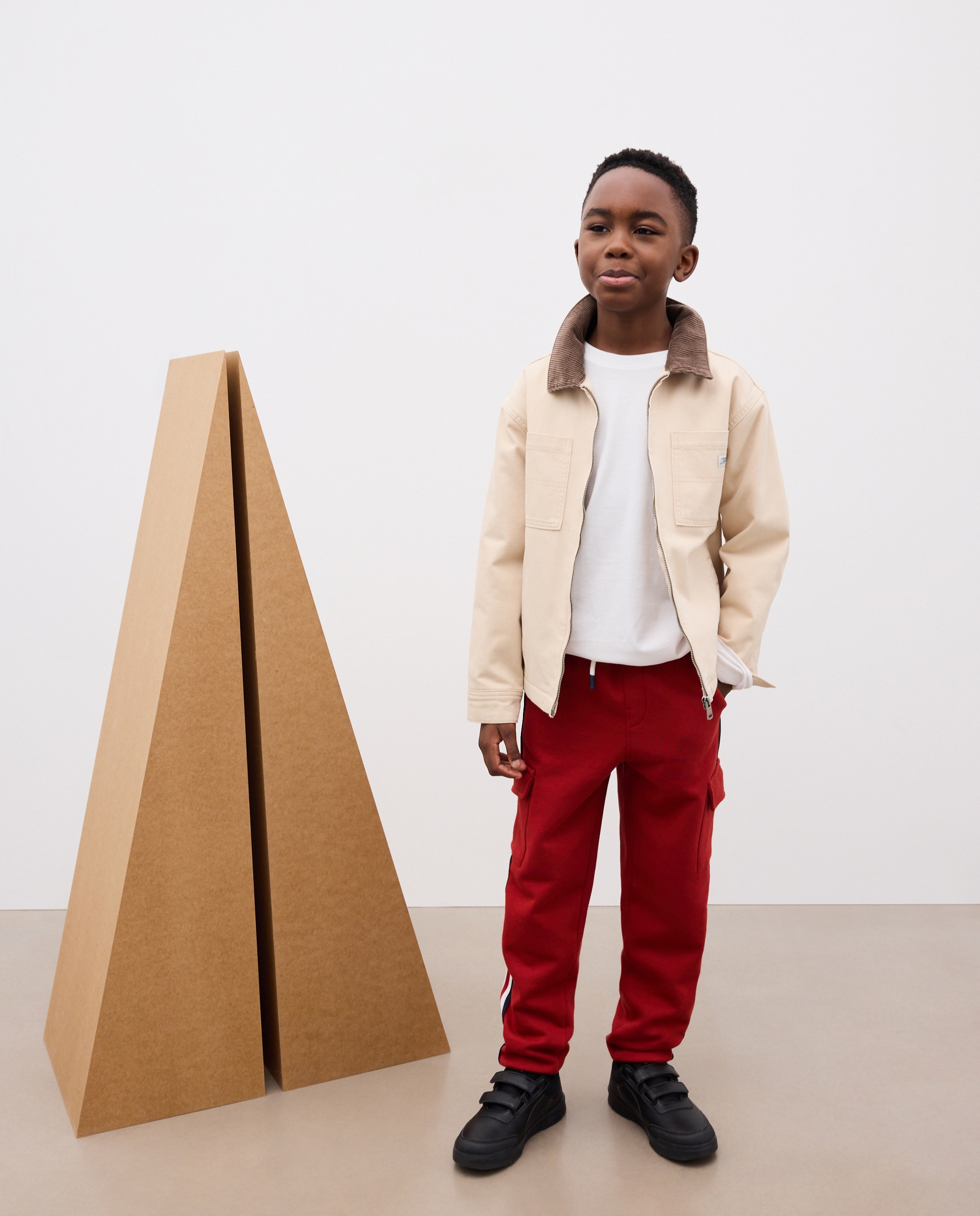 Pantalón felpa cargo de niño - Kids El Corte Inglés - 600 Rojo 600 Rojo-1