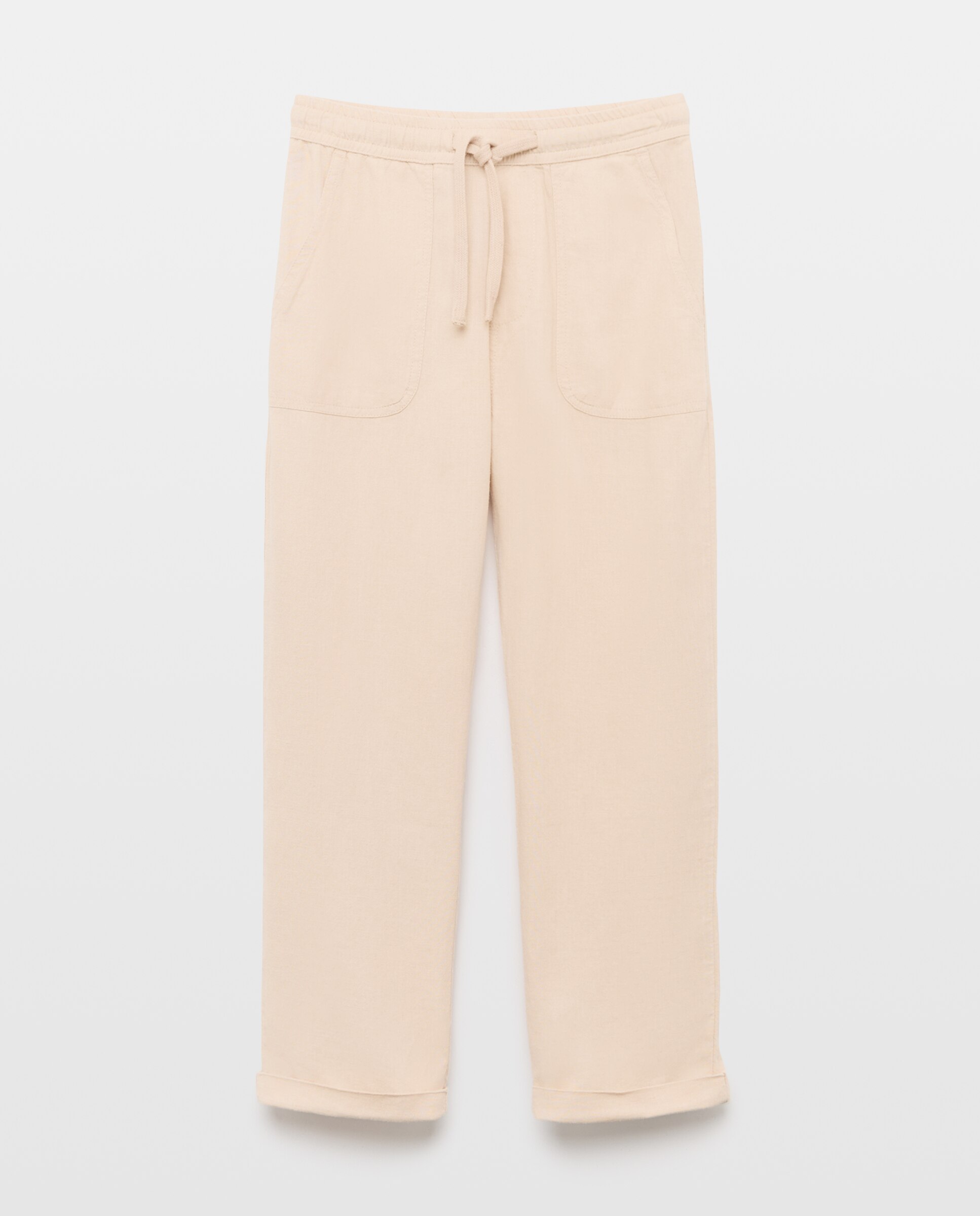 Pantalón de niño de lino y lyocell - Kids El Corte Inglés - Beige Beige-4