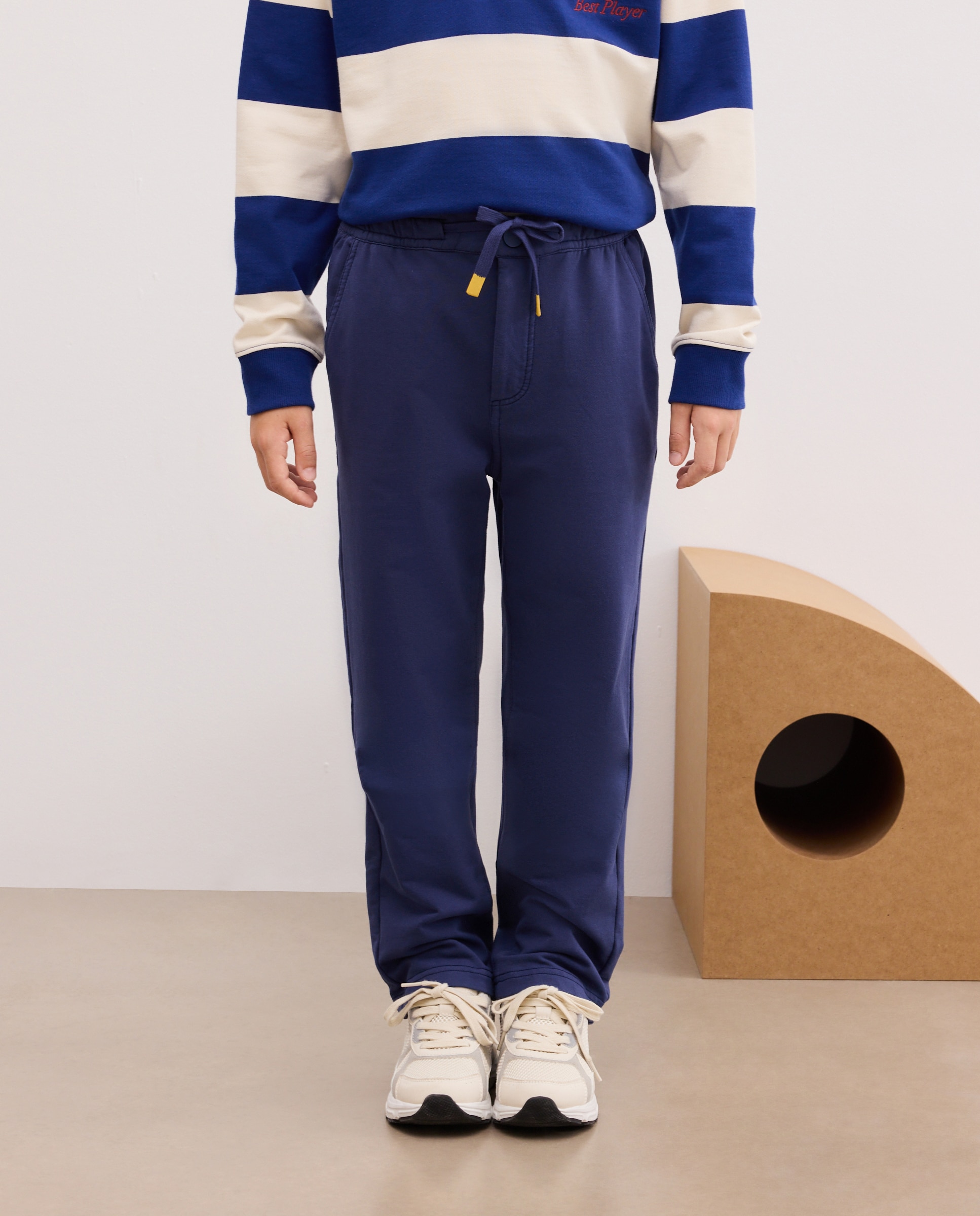 Pantalón de niño en felpa y plana de color - Kids El Corte Inglés - Azul marino Azul marino-2