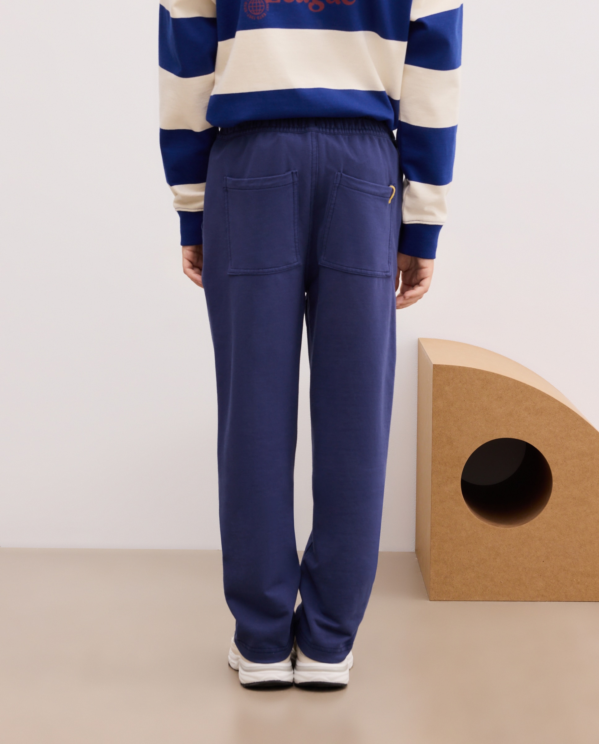 Pantalón de niño en felpa y plana de color - Kids El Corte Inglés - Azul marino Azul marino-3