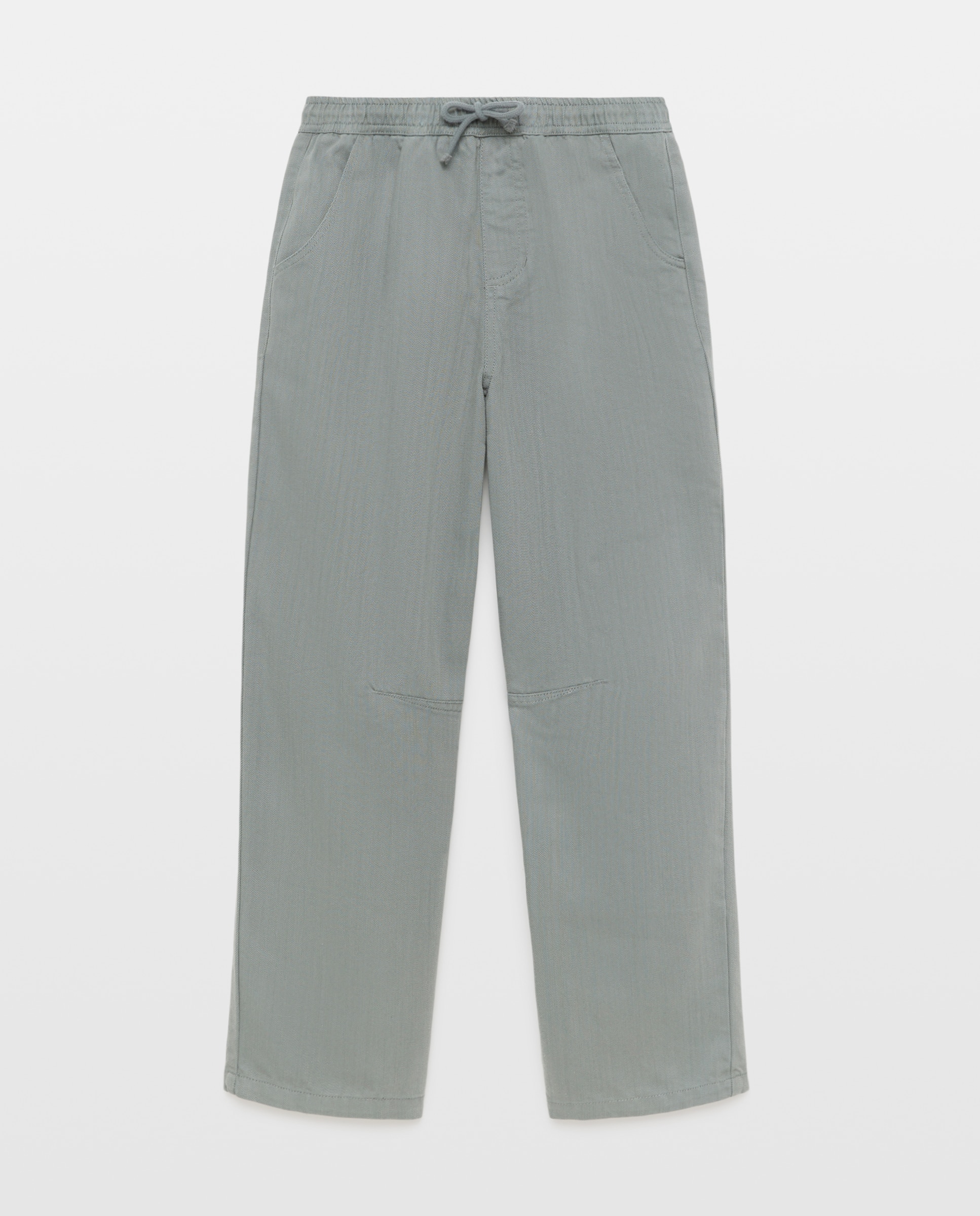 Pantalón de niño con gomas barrel liso - Kids El Corte Inglés - 530 Verde oscuro 530 Verde oscuro-4