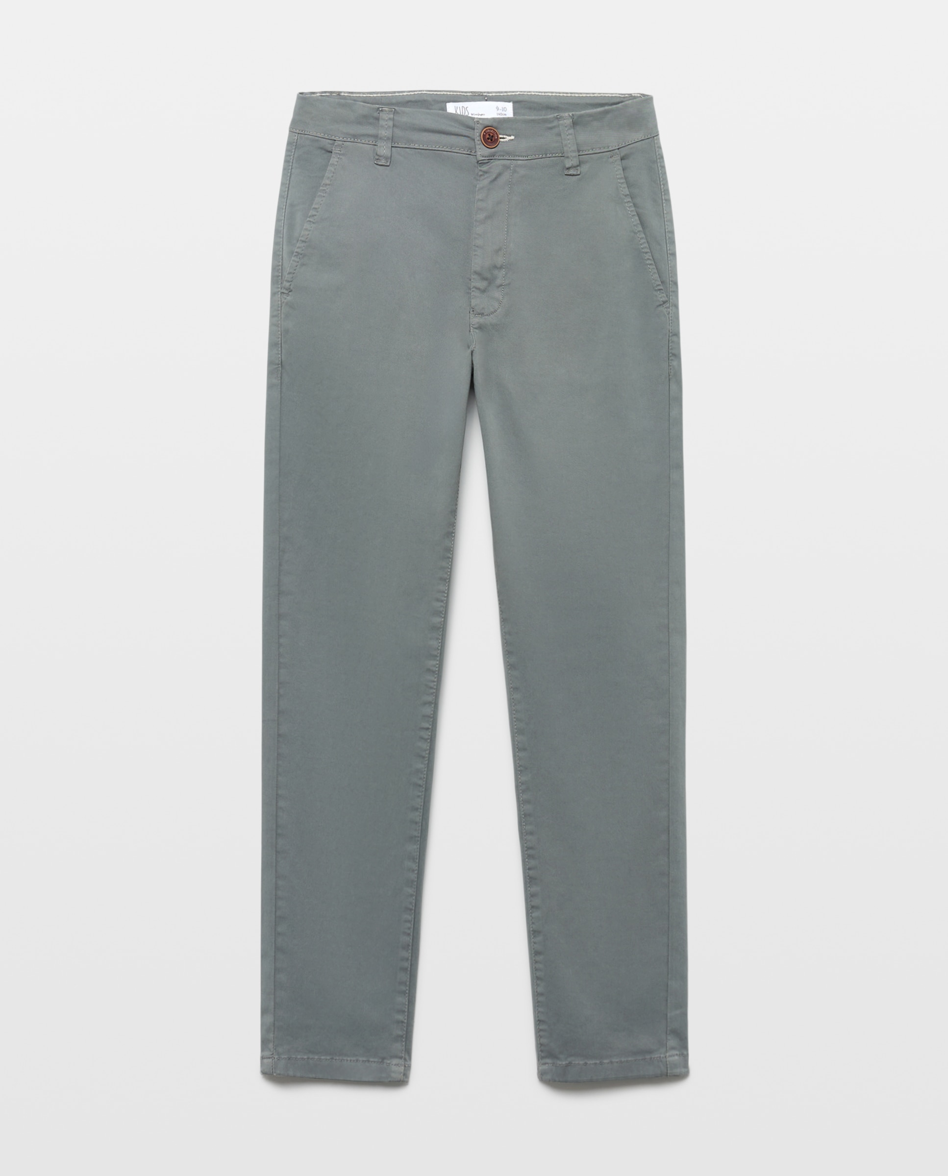 Pantalón de niño tipo chino liso - Kids El Corte Inglés - Verde Verde-4