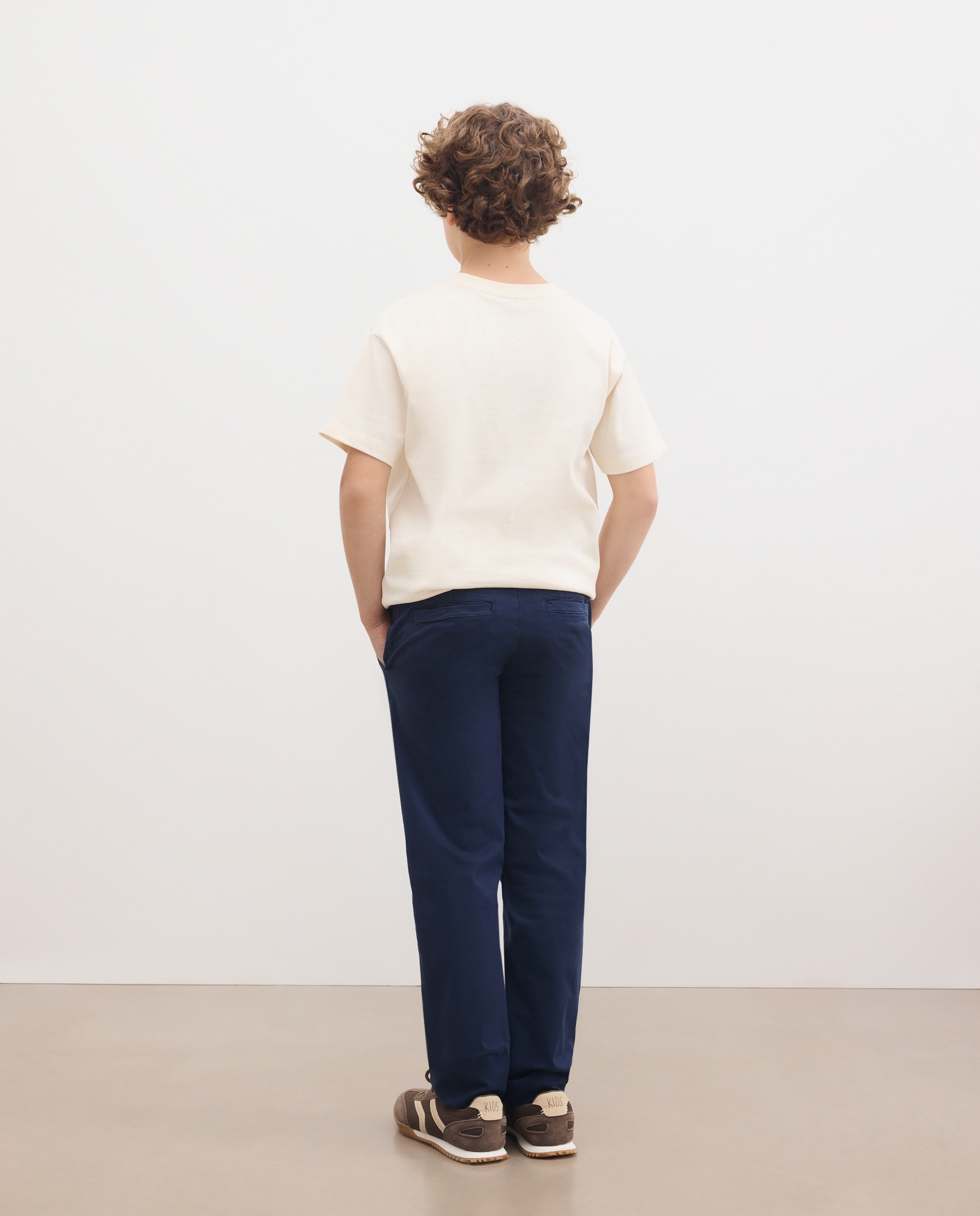 Pantalón de niño tipo chino liso - Kids El Corte Inglés - Azul marino Azul marino-3