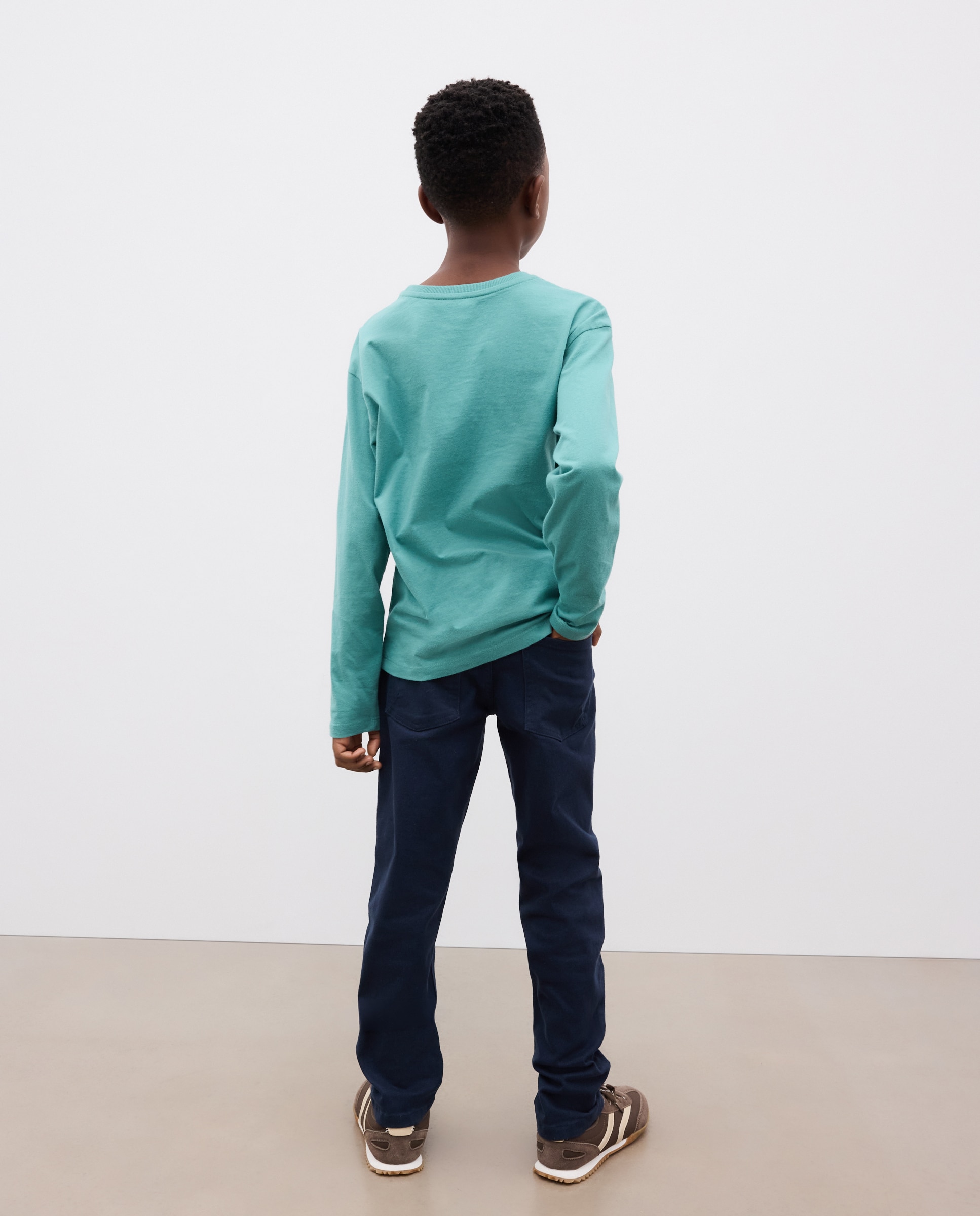 Pantalón liso 5 bolsillos colores de niño - Kids El Corte Inglés - 400 Azul 400 Azul-3