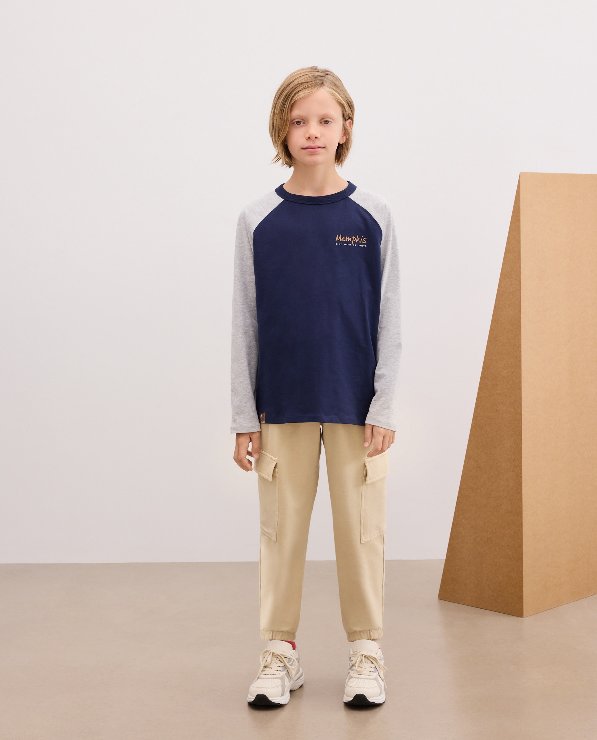 Pantalón liso cargo con gomas de niño - Kids El Corte Inglés - 850 Piedra 850 Piedra-1