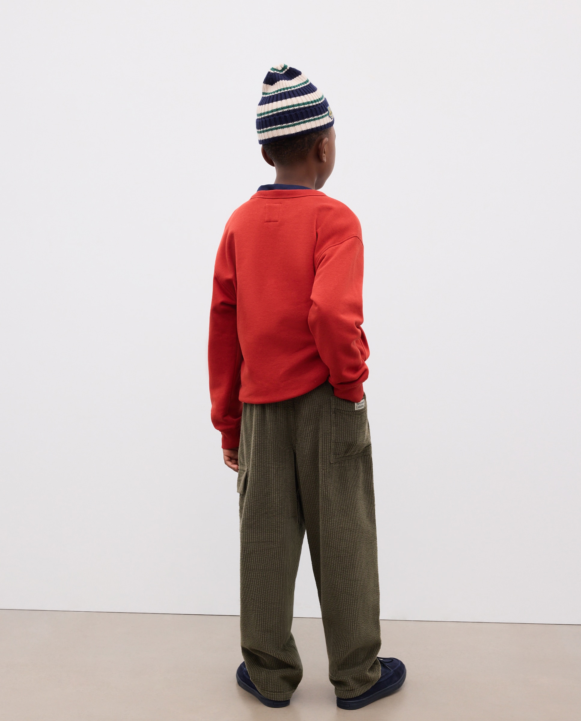 Pantalón liso pana gruesa sheersucker de niño - Kids El Corte Inglés - 520 Kaki 520 Kaki-3