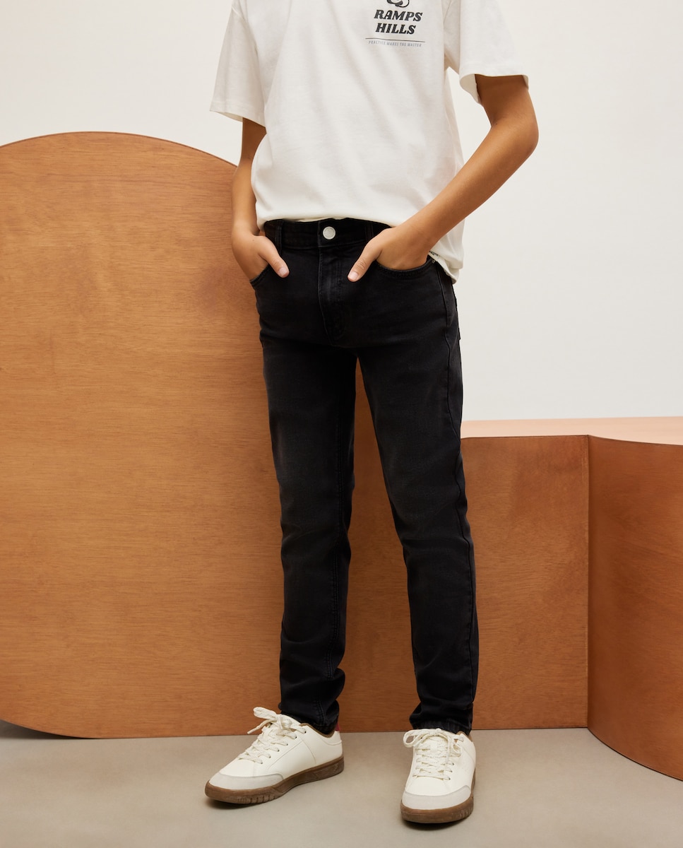 Jeans Slim Preto Intenso-2