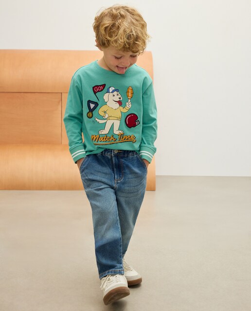 Imagem 0 de Jeans Jogger de Felpa