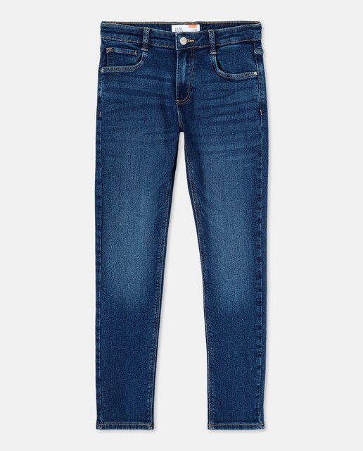 Imagen 0 de Pantalón denim lavado liso de niño
