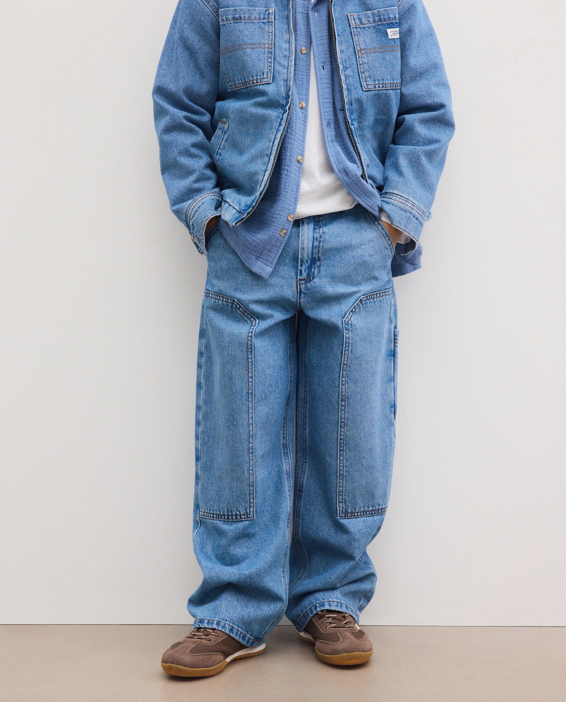 Jeans Tipo Loose Lisas Kids El Corte Inglés Azul pálido-2