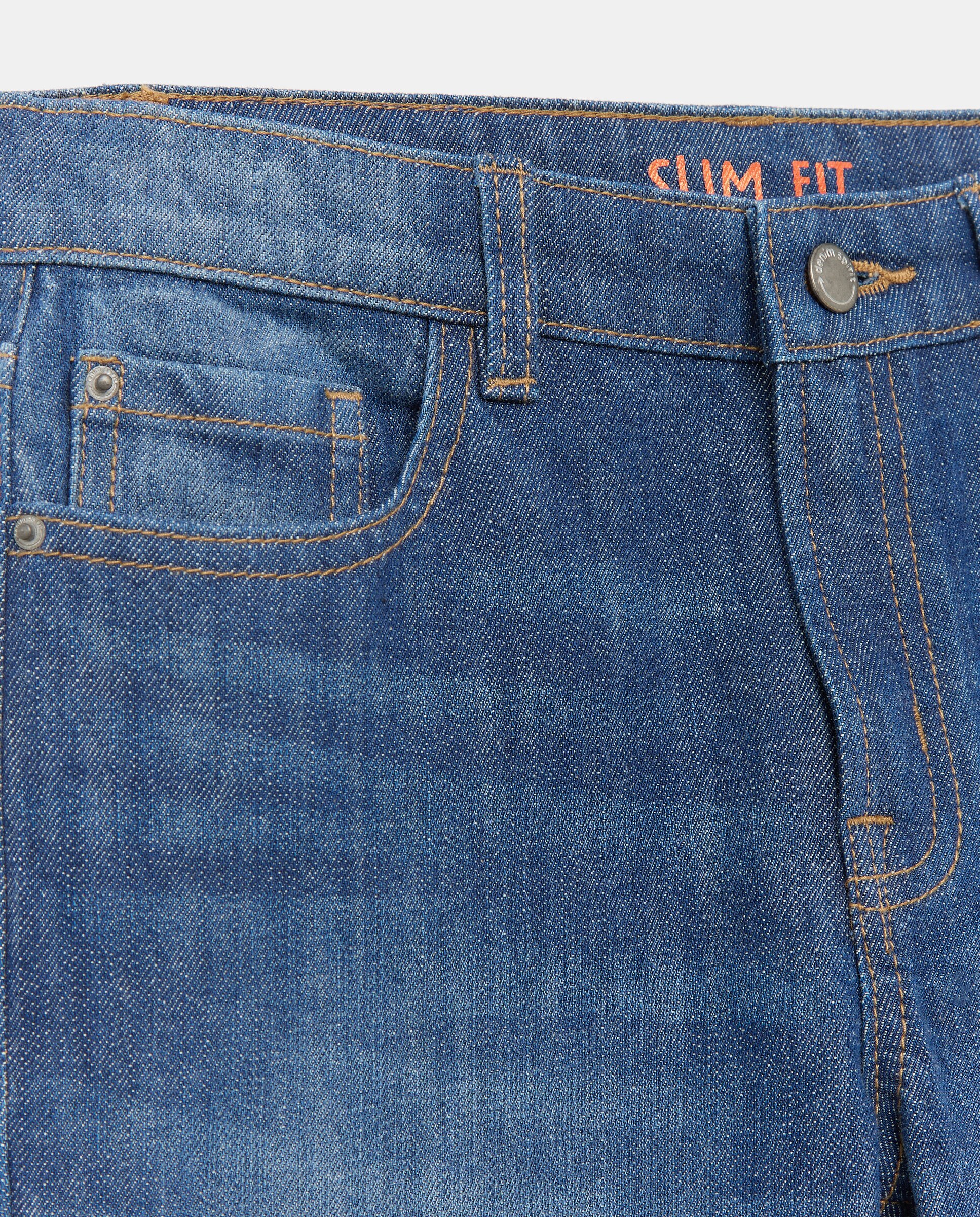 Pantalón denim de niño liso slim fit - Kids El Corte Inglés - Azul Suave Azul Suave-5