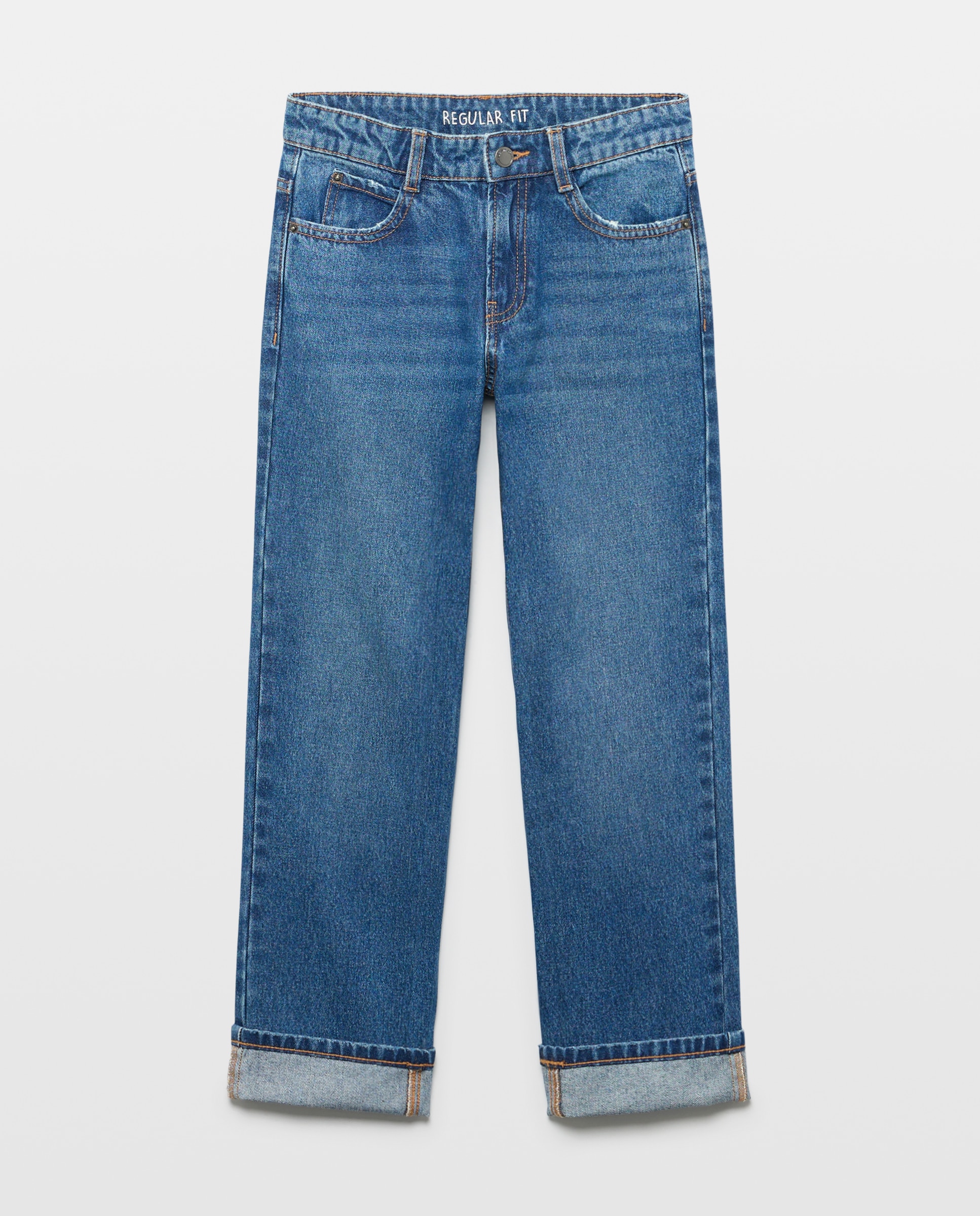 Pantalón denim regular fit de niño - Kids El Corte Inglés - Azul pálido Azul pálido-4