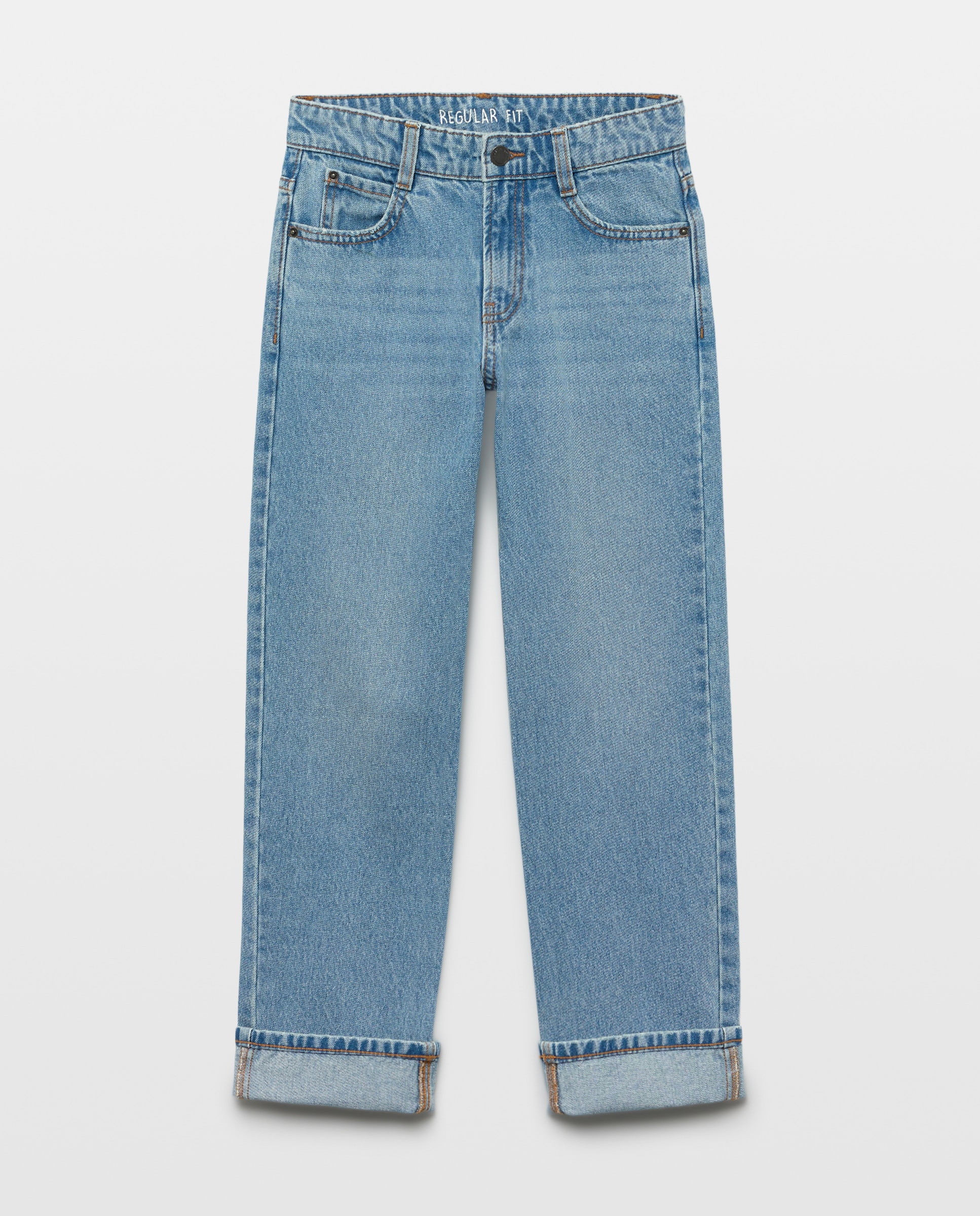 Pantalón denim regular fit de niño - Kids El Corte Inglés - Cerúleo Cerúleo-1