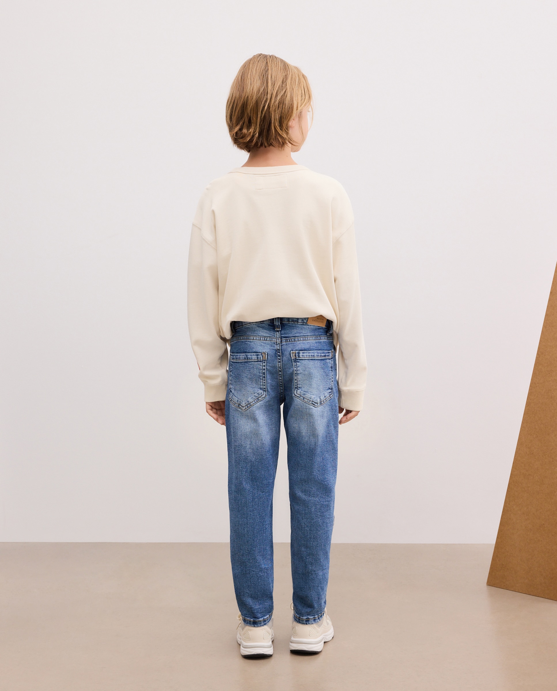 Patalón denim slim rotos de niño - Kids El Corte Inglés - Azul pálido Azul pálido-3