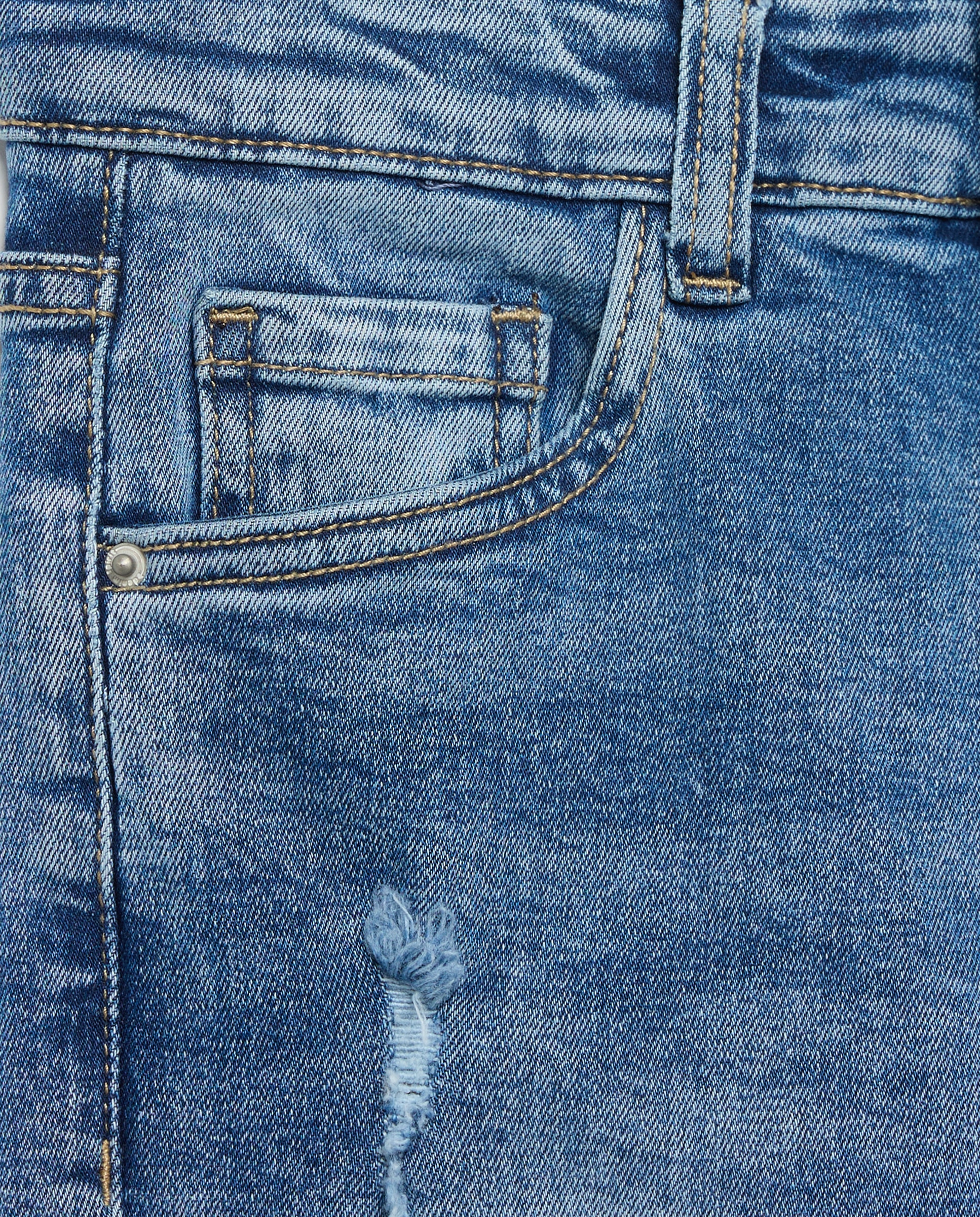 Patalón denim slim rotos de niño - Kids El Corte Inglés - Azul pálido Azul pálido-5