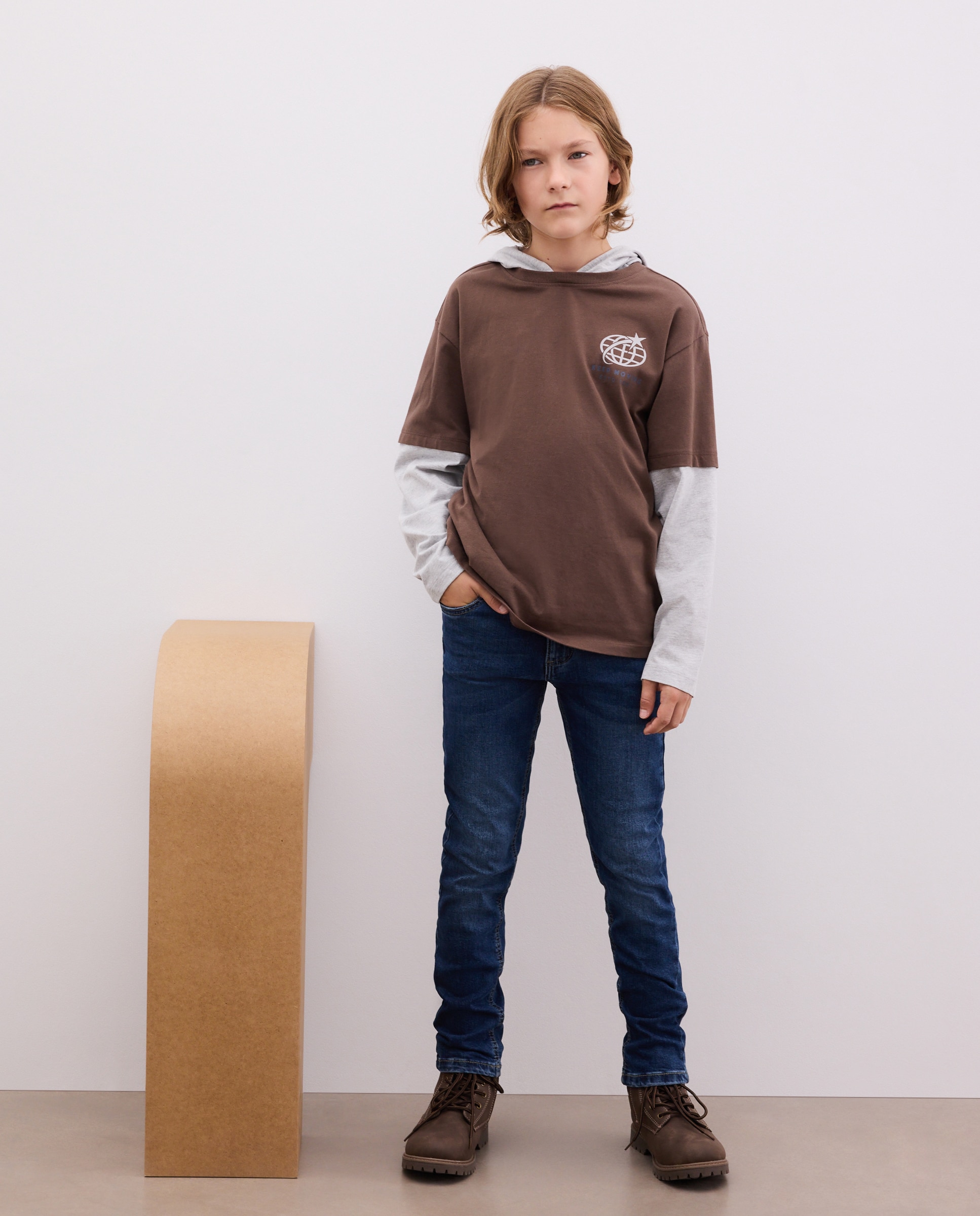 Patalón denim skinny rotos de niño - Kids El Corte Inglés - Azul Suave Azul Suave-1