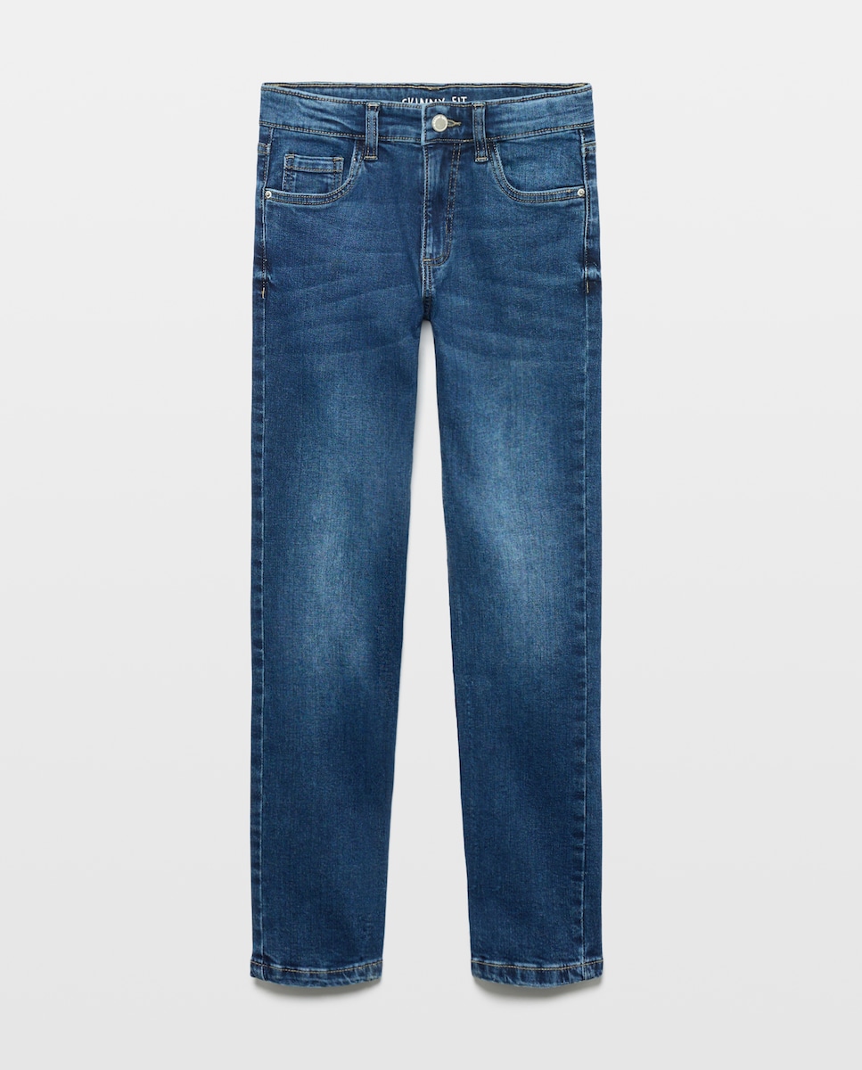 Imagen 0 de Patalón denim slim rotos de niño Azul Suave