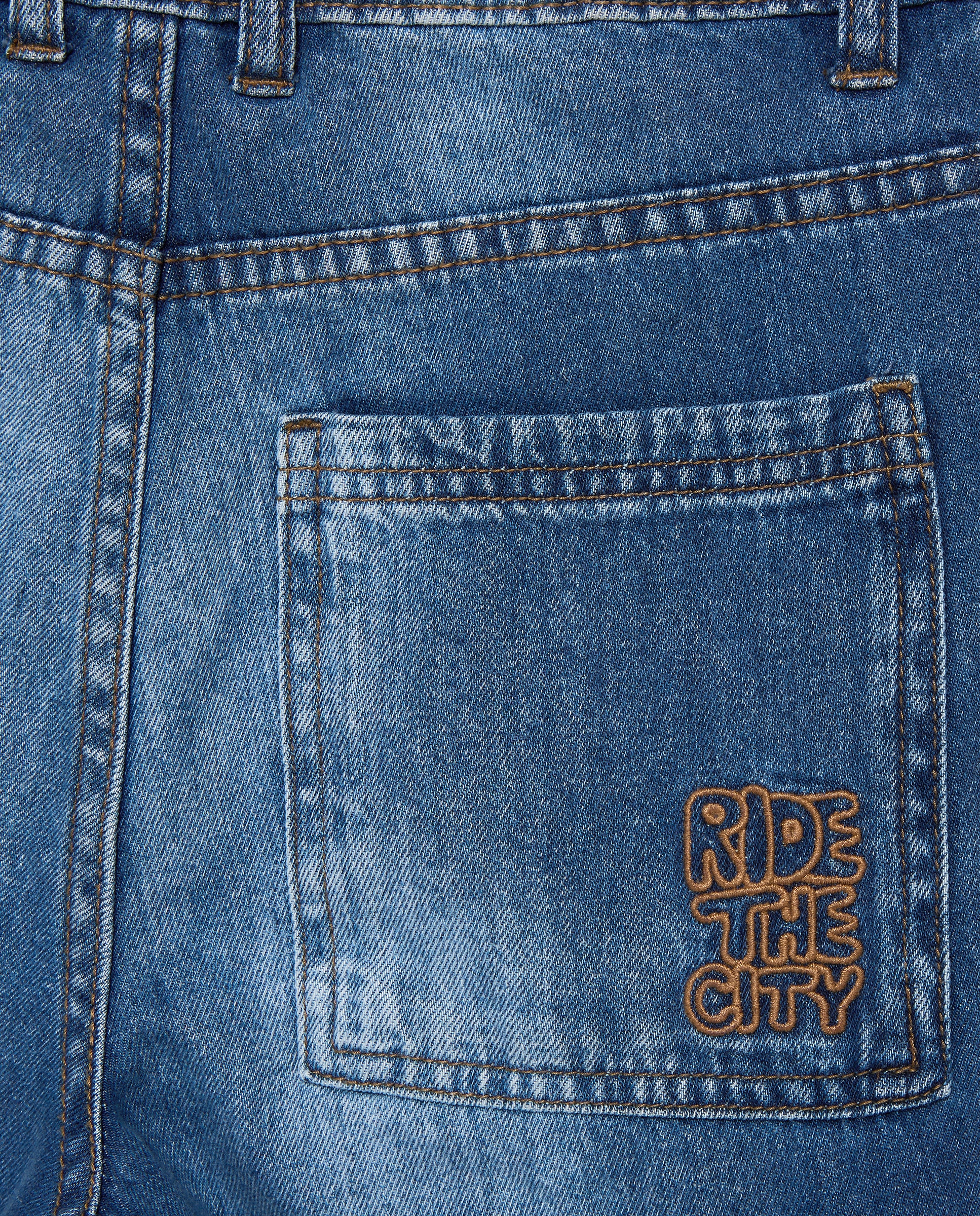 Pantalón liso denim cargo de niño - Kids El Corte Inglés - Azul pálido Azul pálido-6