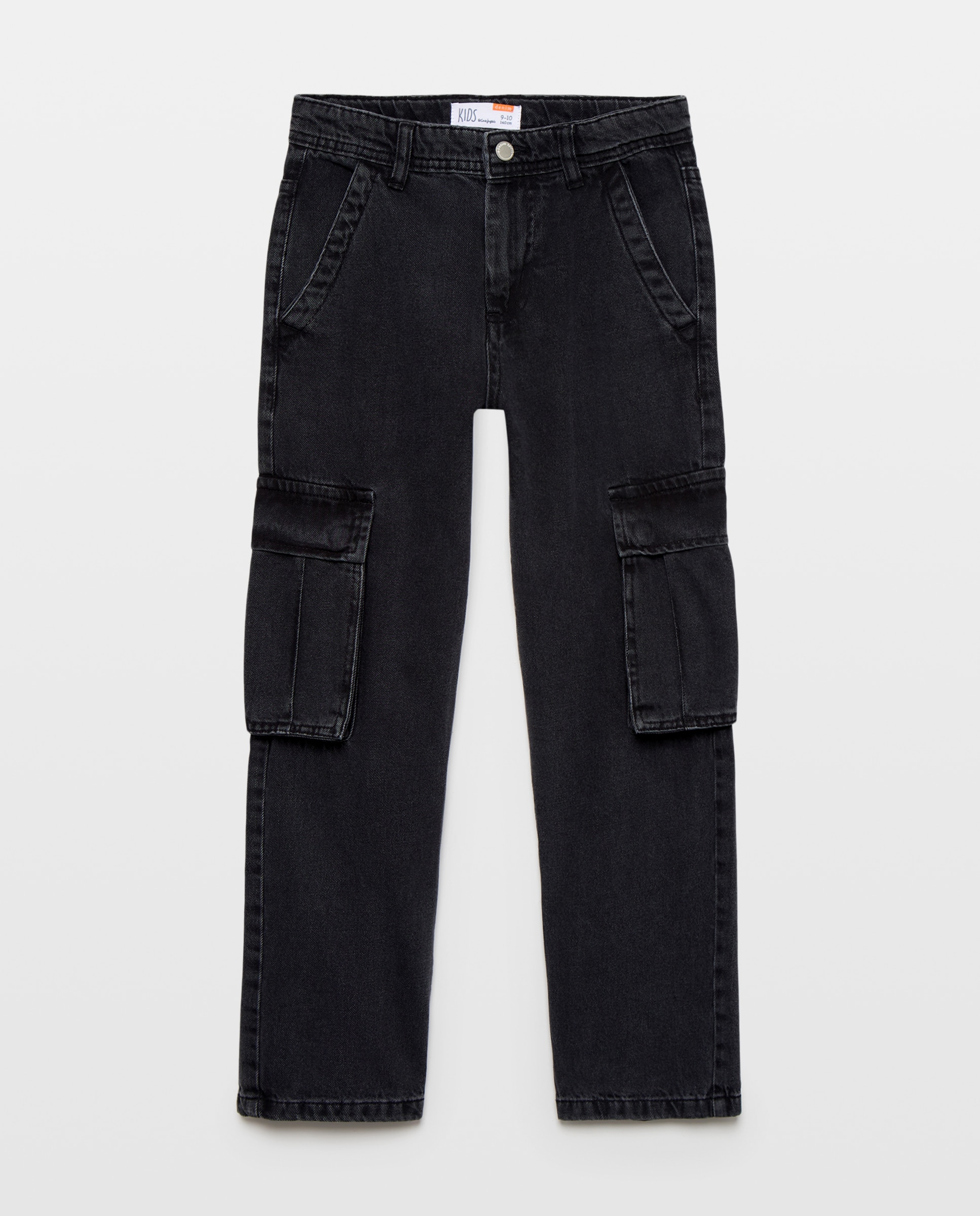 Jeans Cargo Lisas Cerúleo-4