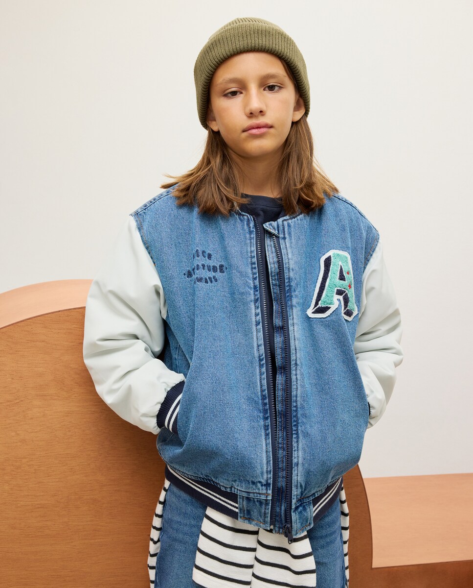 Blusão Bomber Azul-2