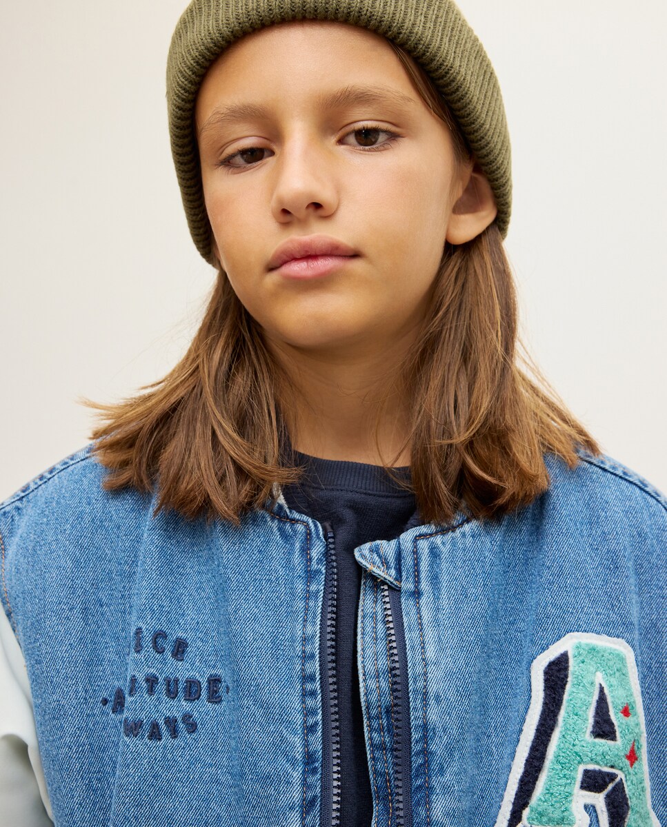 Blusão Bomber Azul-3