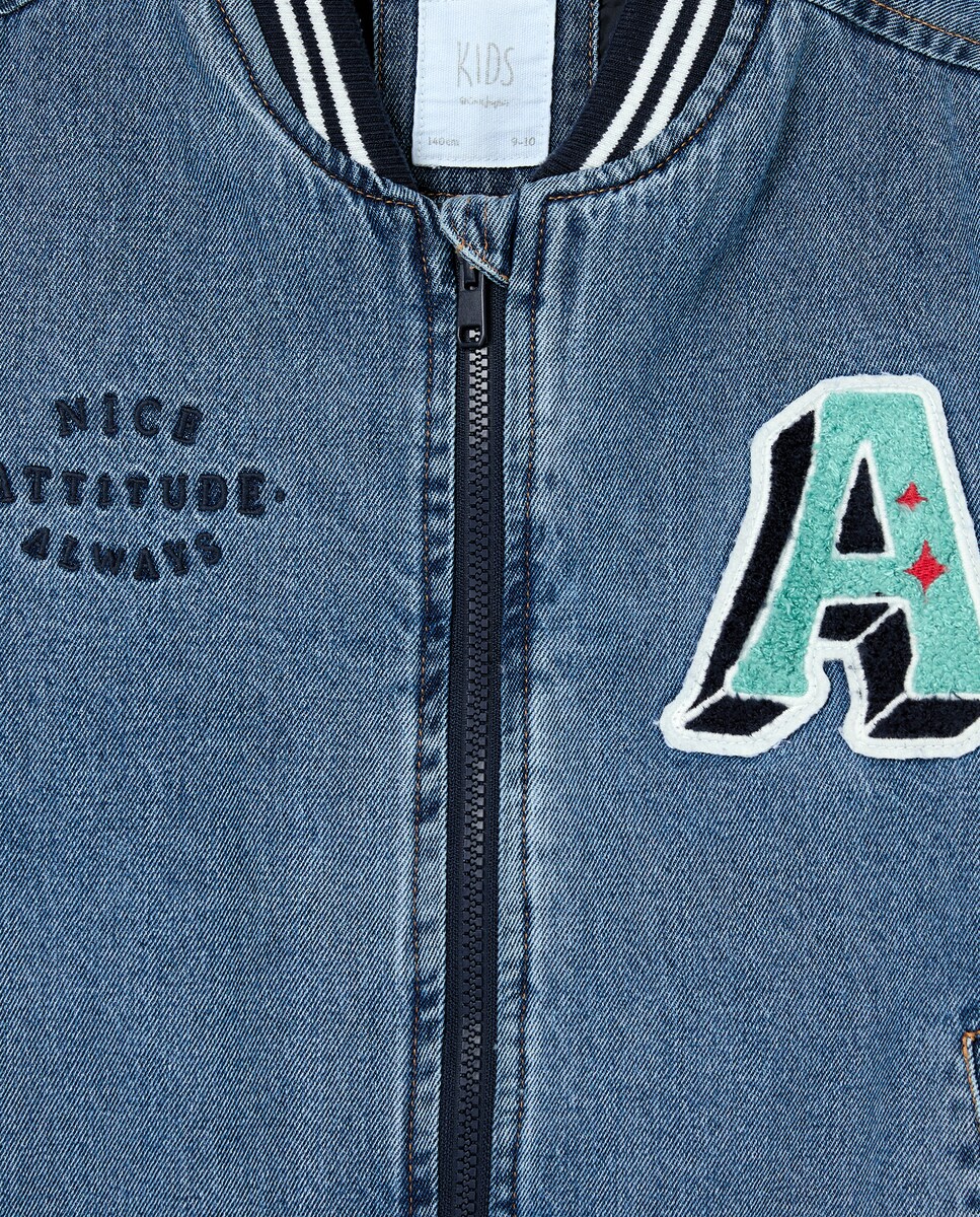 Blusão Bomber Azul-6