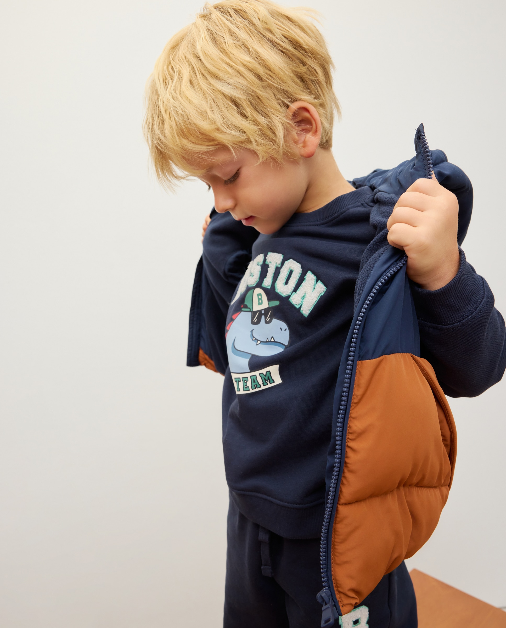 Colete com Color Block Multicolor-1