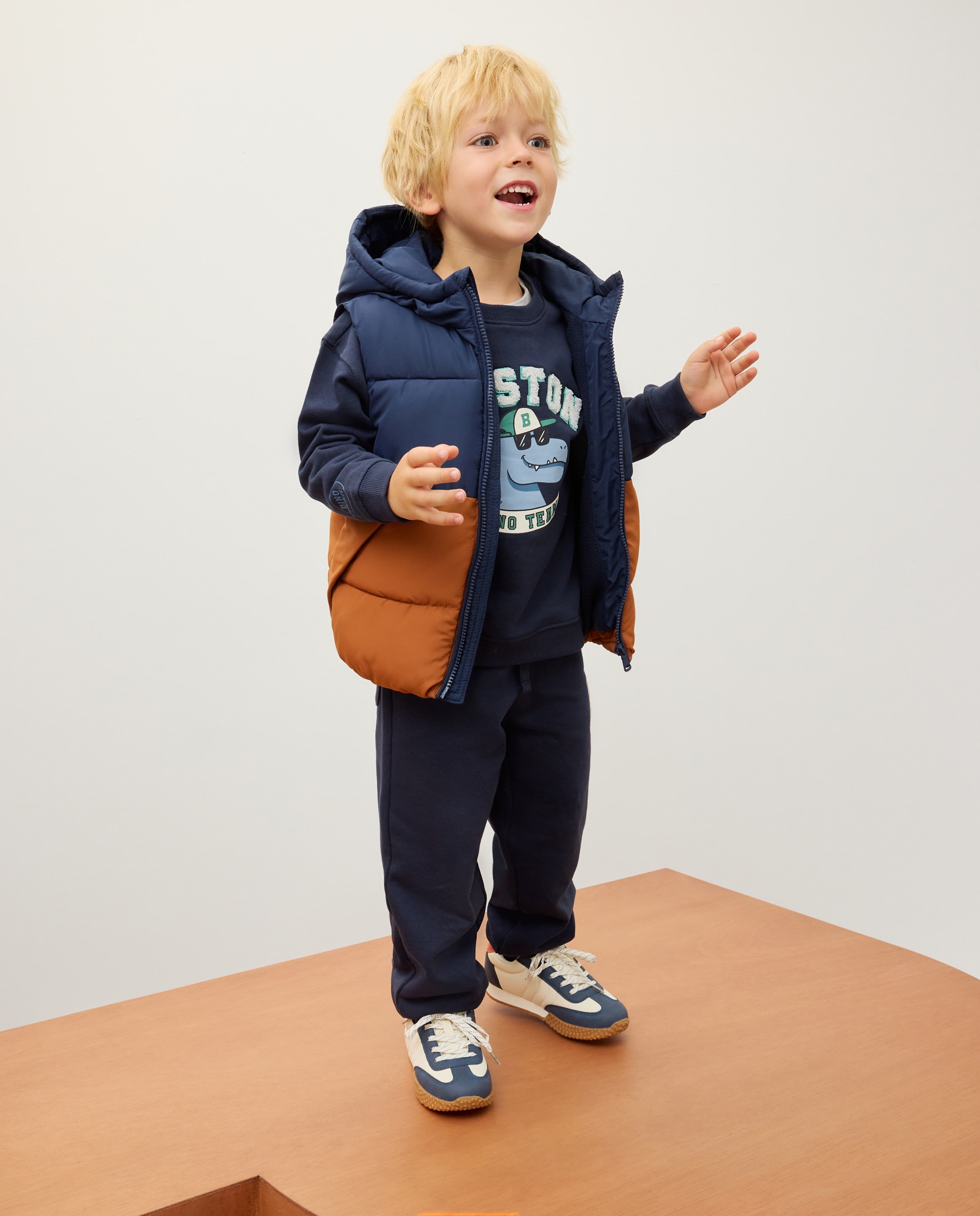 Colete com Color Block Multicolor-2