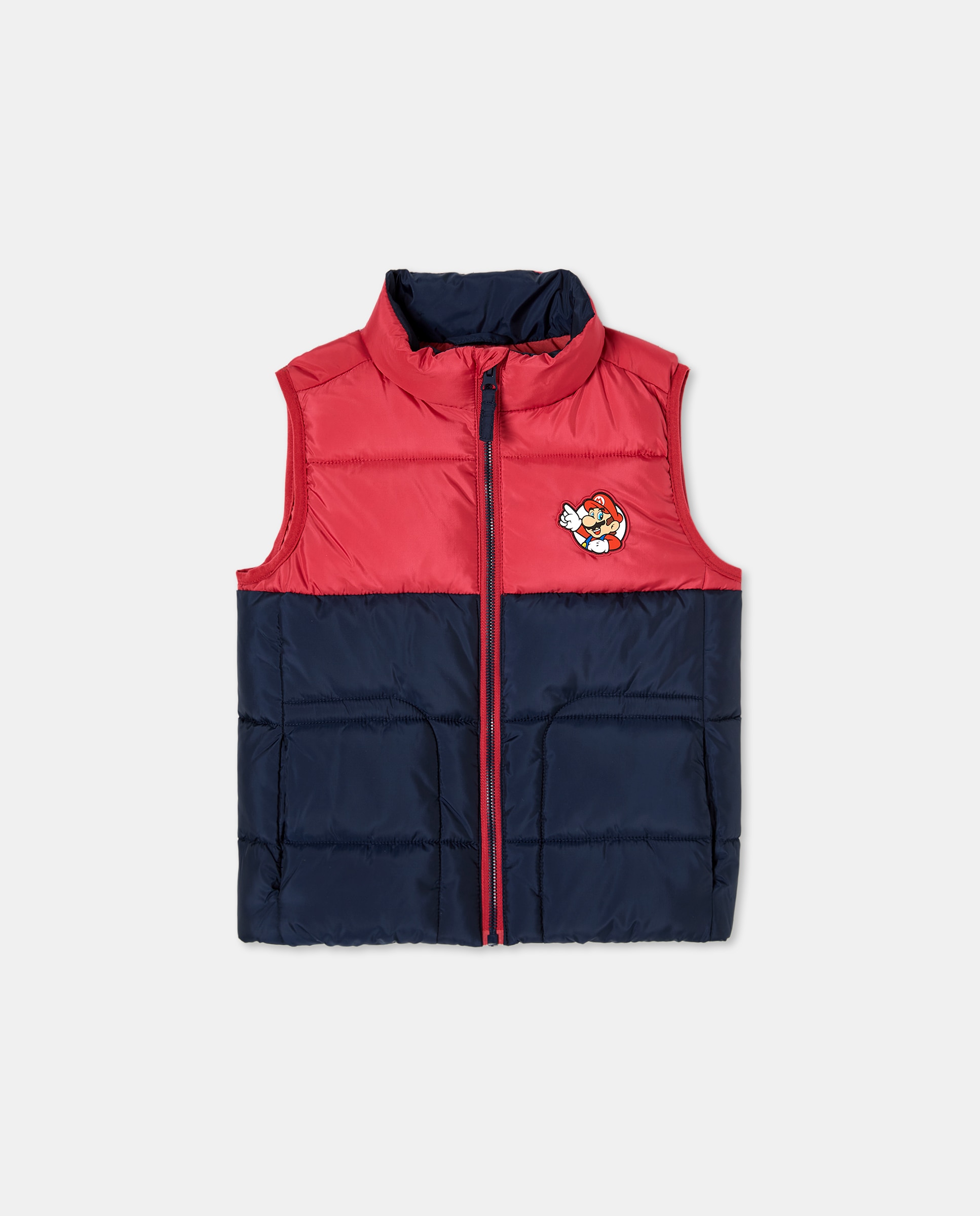 Colete com Estampado da Licença Mario Bros Vermelho-2