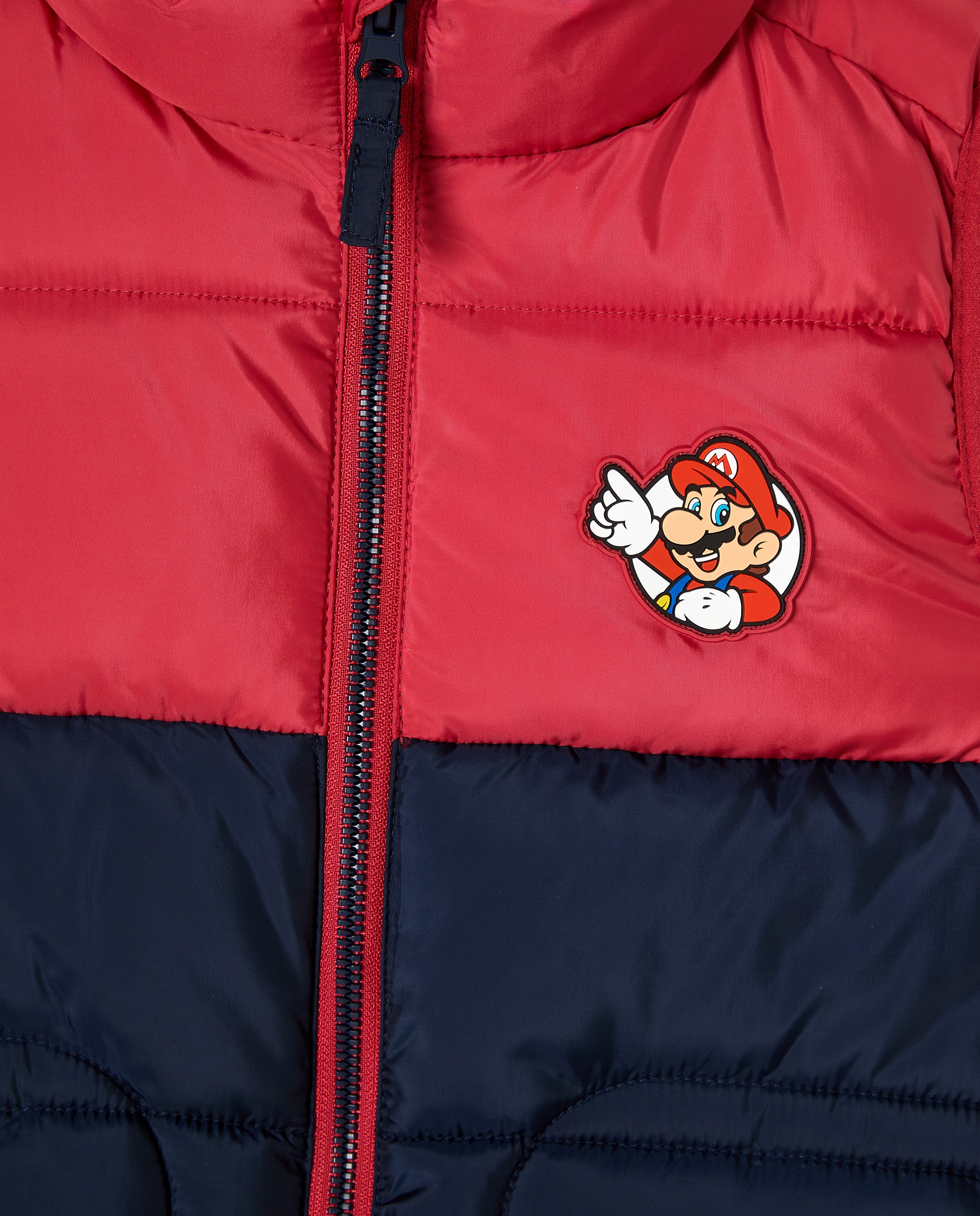 Colete com Estampado da Licença Mario Bros Vermelho-3