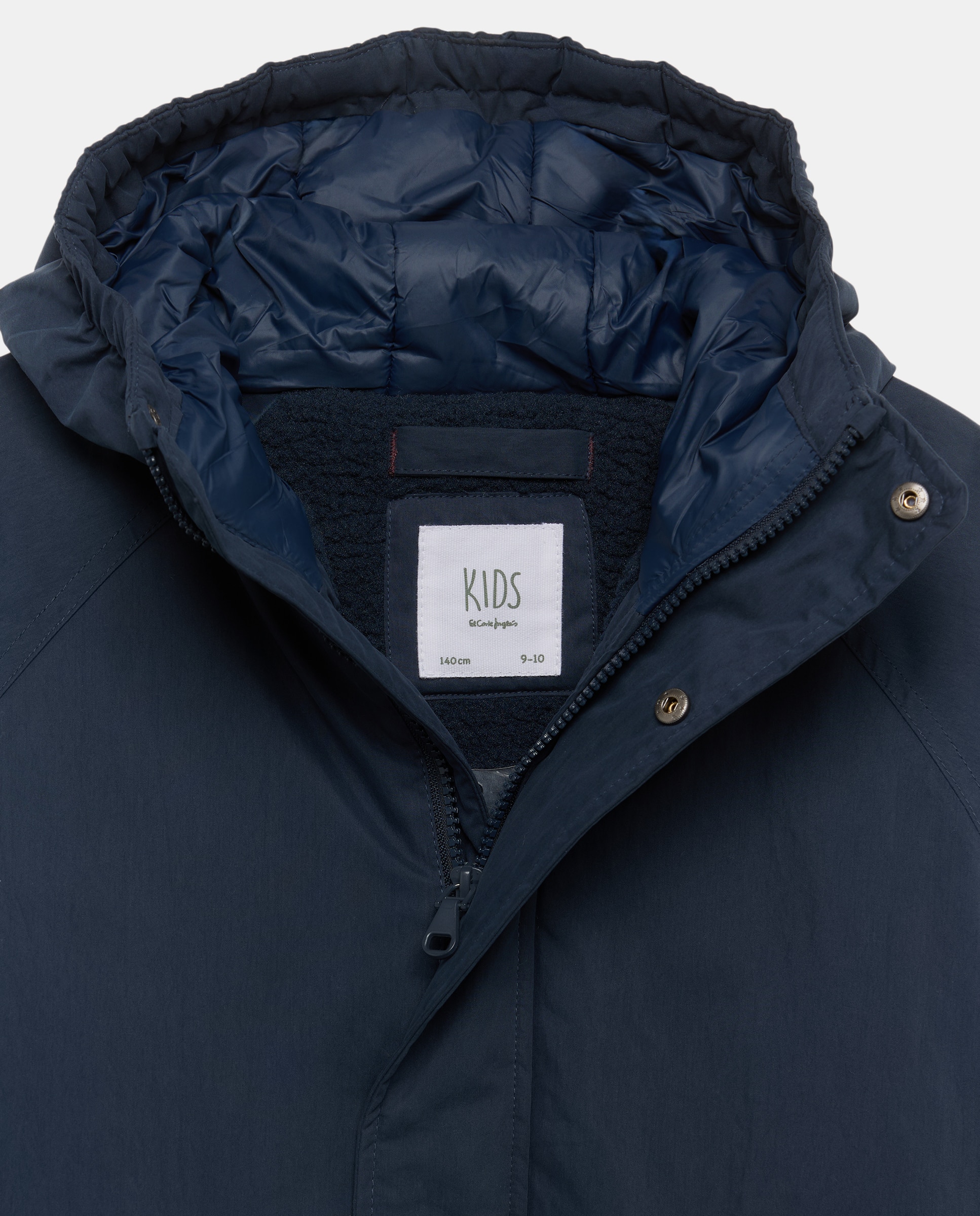 Parka coreana lisa larga de niño - Kids El Corte Inglés - Azul marino Azul marino-6